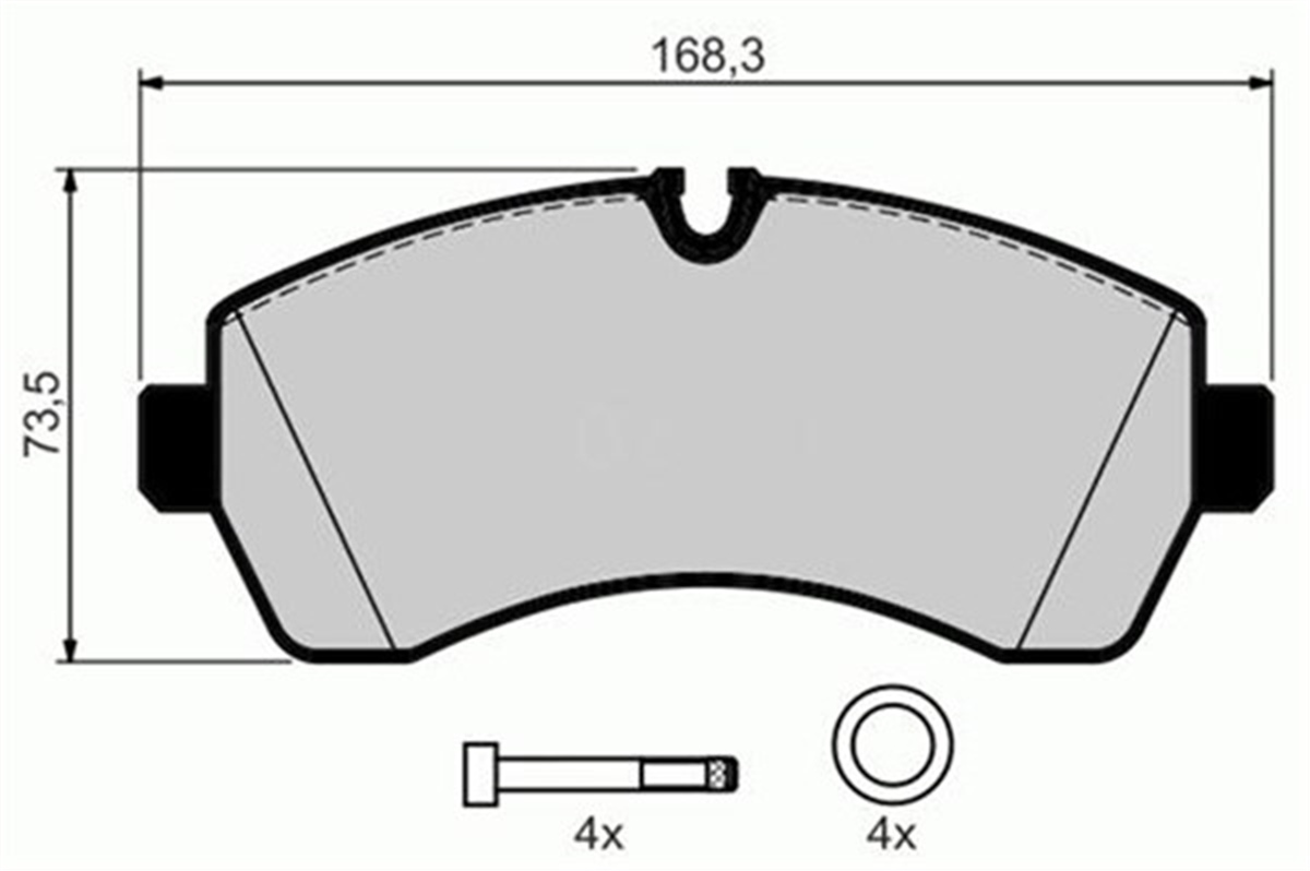 SPRINTERÖN BALATA CRAFTER ÇİFT TEKER BALON TEKER 2.5 TDI 04-06 5.000KG SPRINTER 3 5 06.06 GDB1696 MARELLI 323700016600MARELLIMARELLI 323700016600