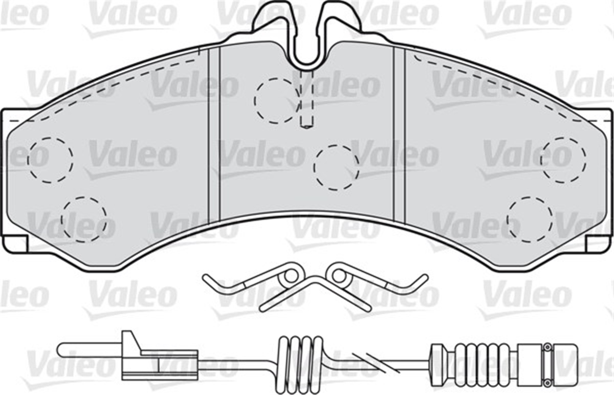 SPRINTERÖN BALATA VW LT28 96-6.06 LT35 96-6.06 LT46 96-6.06 SPRINTER 96-5.06 20X164.6X72.9 VALEO 598966VALEOVALEO 598966