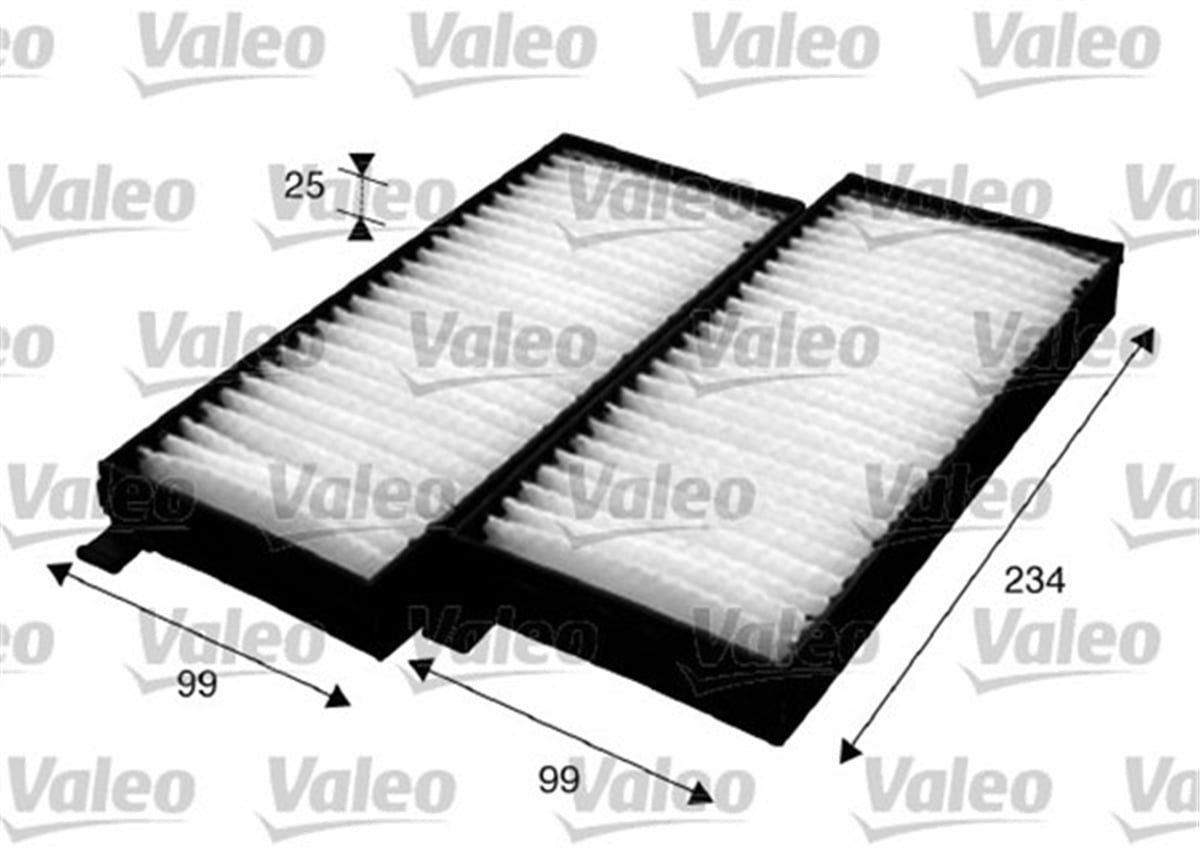 SSANGYONGPOLEN FİLTRESİ SSANGYONG ACTYON-KYRON SET 2 VALEO 715624VALEOVALEO 715624