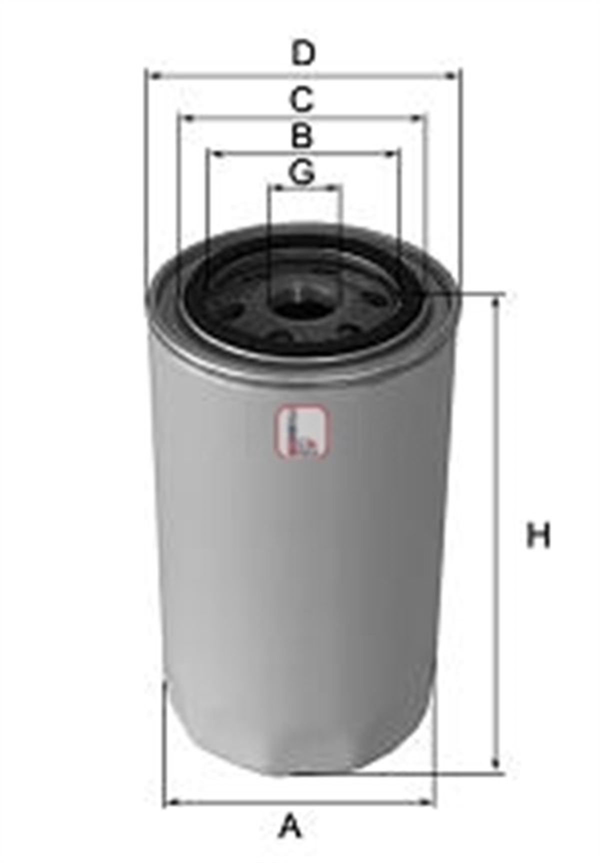 STAREXYAĞ FİLTRESİ H100 2.5 TCI-STAREX 97- 2.5 TDCI - H1 01- 2.5 CRDI İNCE TİP SARDES SO916SARDESSARDES SO916