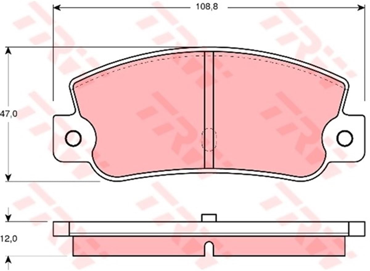 TEMPRAARKA BALATA FIAT CROMA 1.6-2.0-2.0İE-2.0İE TURBO-1.9T-2.5D-2.5TD TEMPRA 2.0İE TRW GDB360TRWTRW GDB360