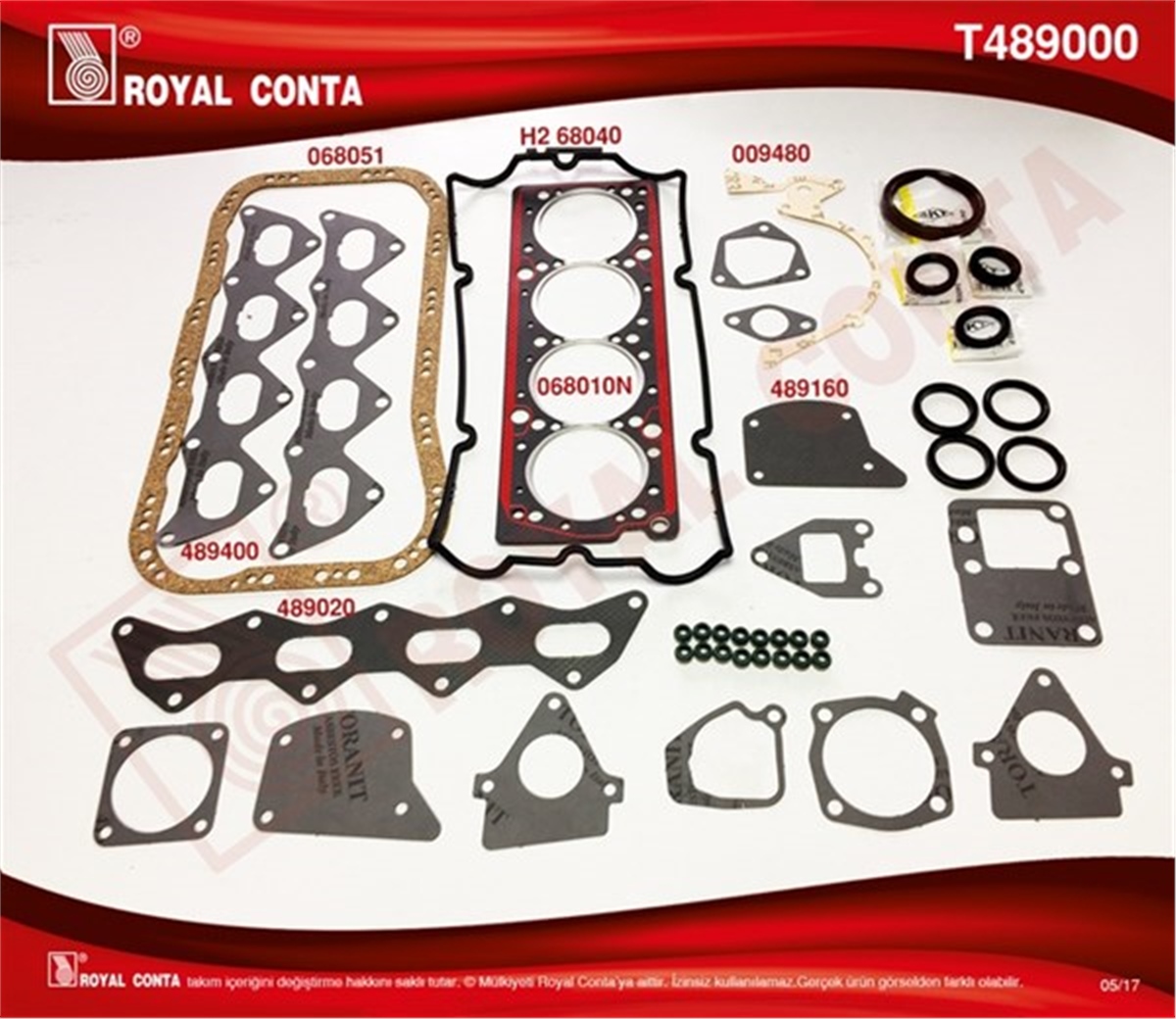 TEMPRATAKIM CONTA SKC Lİ SUBAP LASTİKLİ TEMPRA 2000 16V ROYAL T489000ROYALROYAL T489000