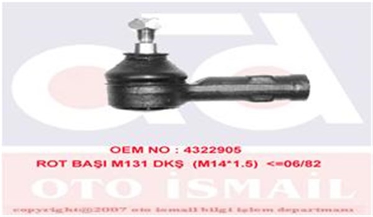 TOFAŞROT BAŞI SOL-SAĞ M131 83-01 SISMAK 110130SISMAKSISMAK 110130