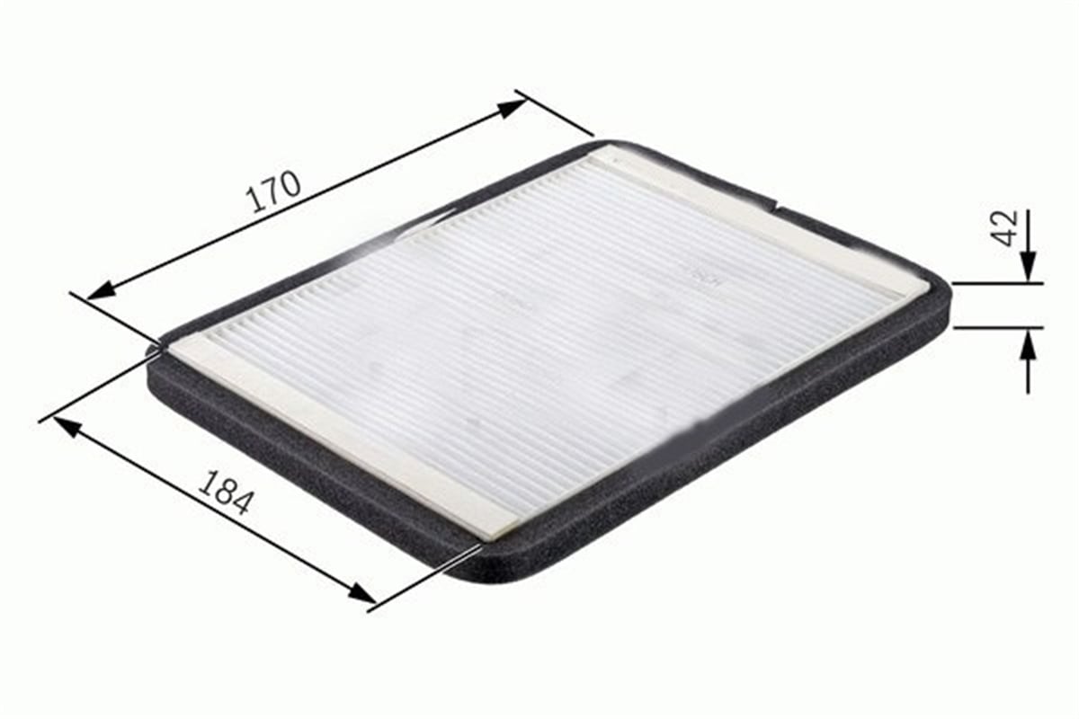 TOLEDOPOLEN FİLTRESİ GOLF I-GOLF II-JETTA II-SEAT TOLEDO I CU2038 SARDES SC575SARDESSARDES SC575