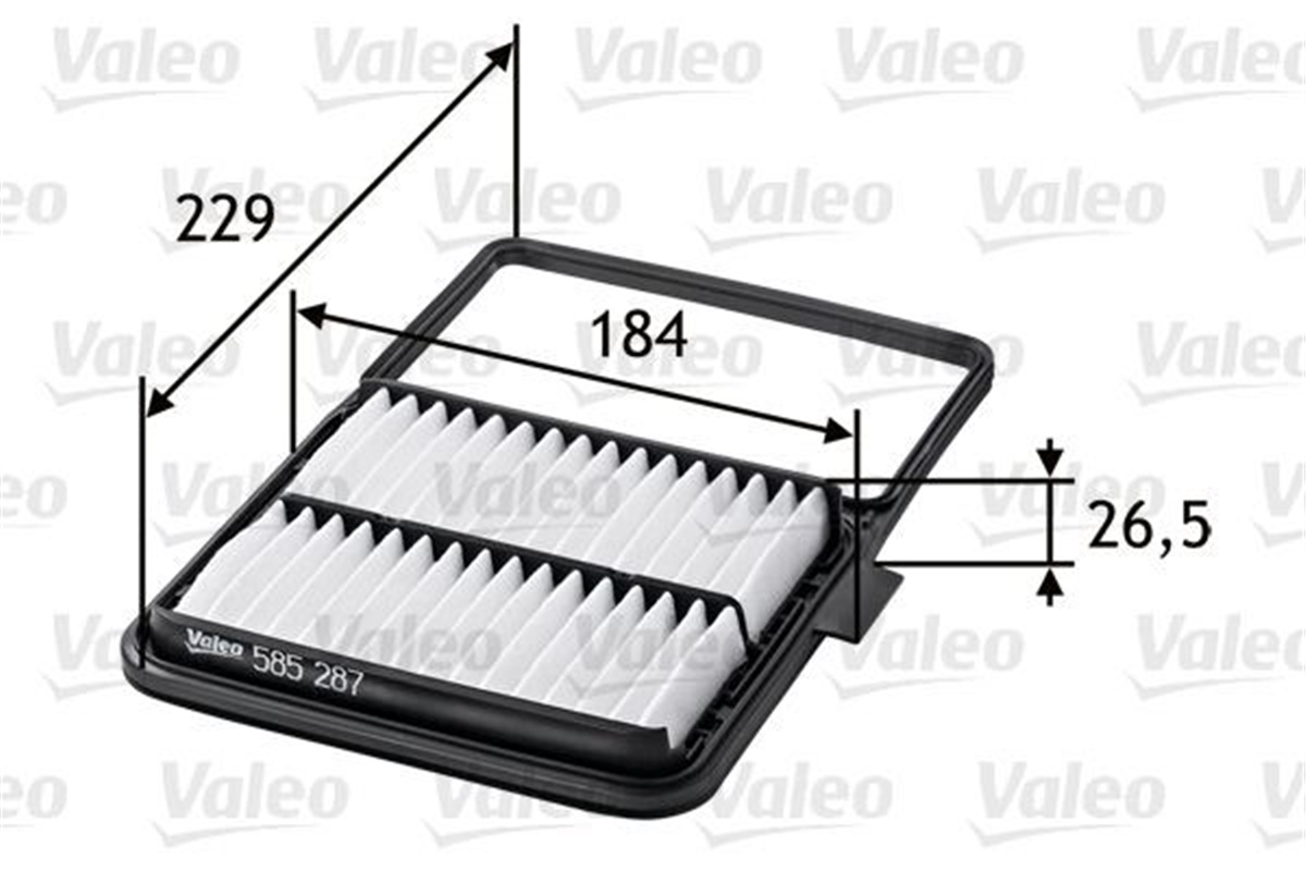 TOYOTAHAVA FİLTRESİ TOYOTA PRIUS LIFTBACK 1.5İ VALEO 585287VALEOVALEO 585287