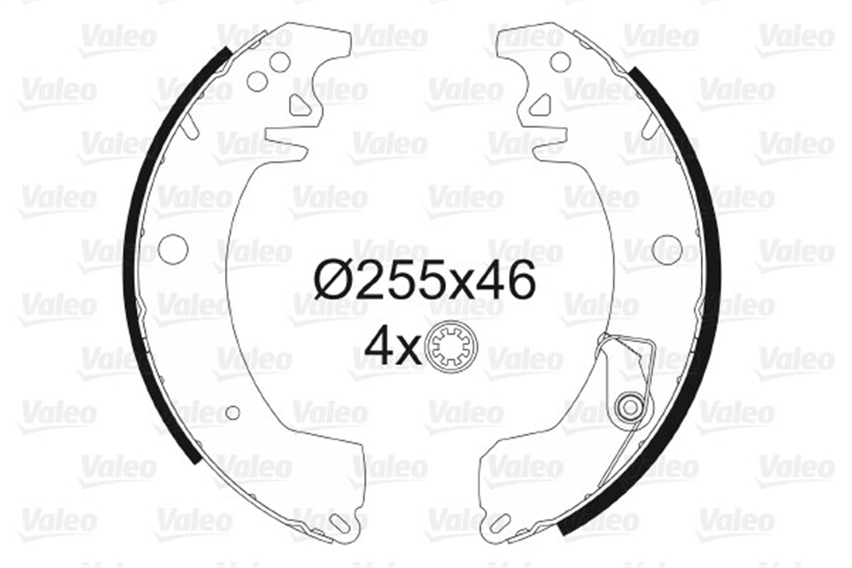 TRAFICPABUÇLU FREN BALATASI RENAULT TRAFIC 95-97 2.1 D ; TRAFIC 89-94 1.4. 1.7. 2.1 D ; TRAFIC 80-89 VALEO 562045VALEOVALEO 562045