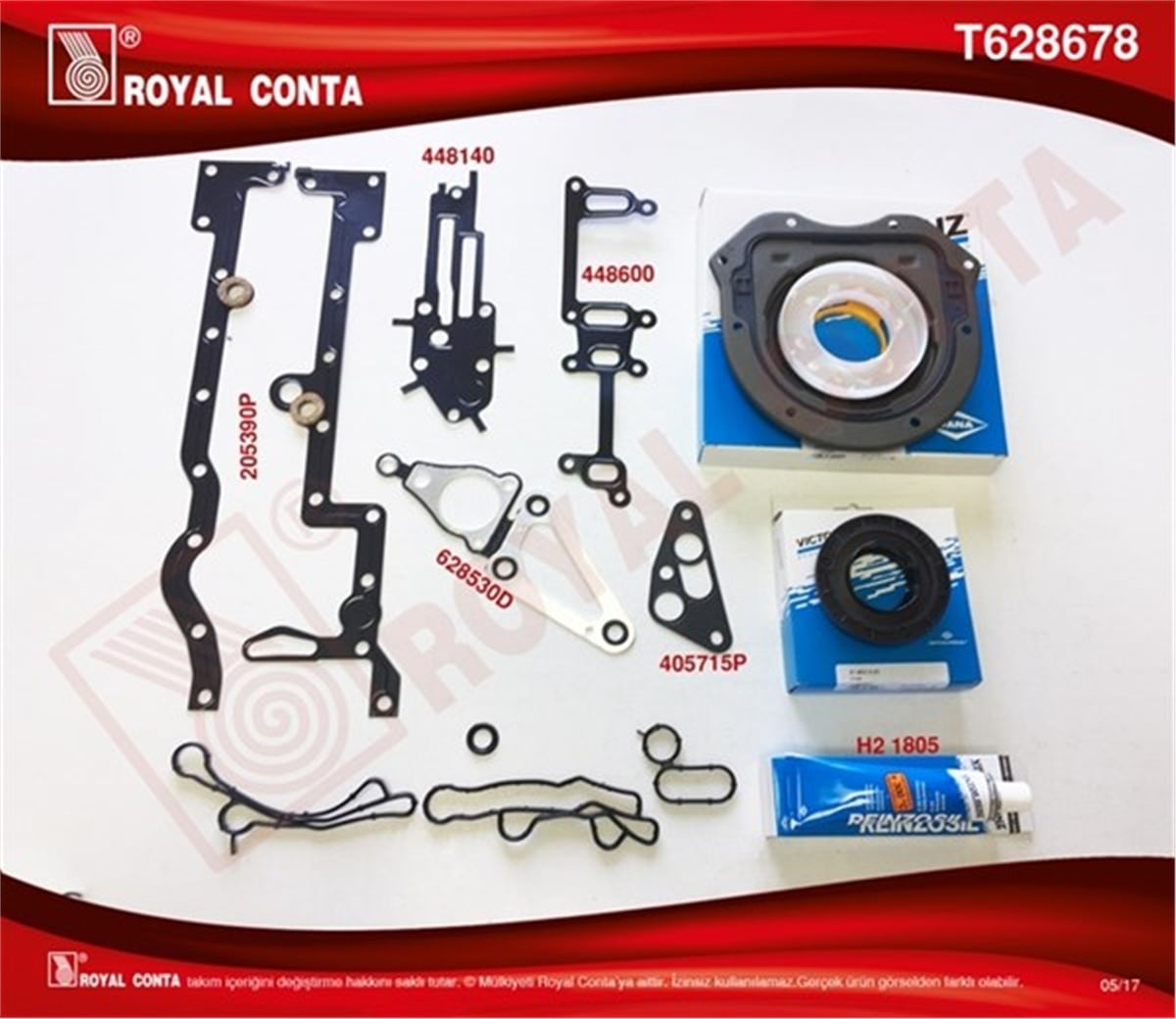 TRANSITALT TAKIM CONTA REINZ KEÇELİ TRANSİT 2.2 TDCİ EURO5 ÖNDEN ÇEKER ROYAL T628678ROYALROYAL T628678