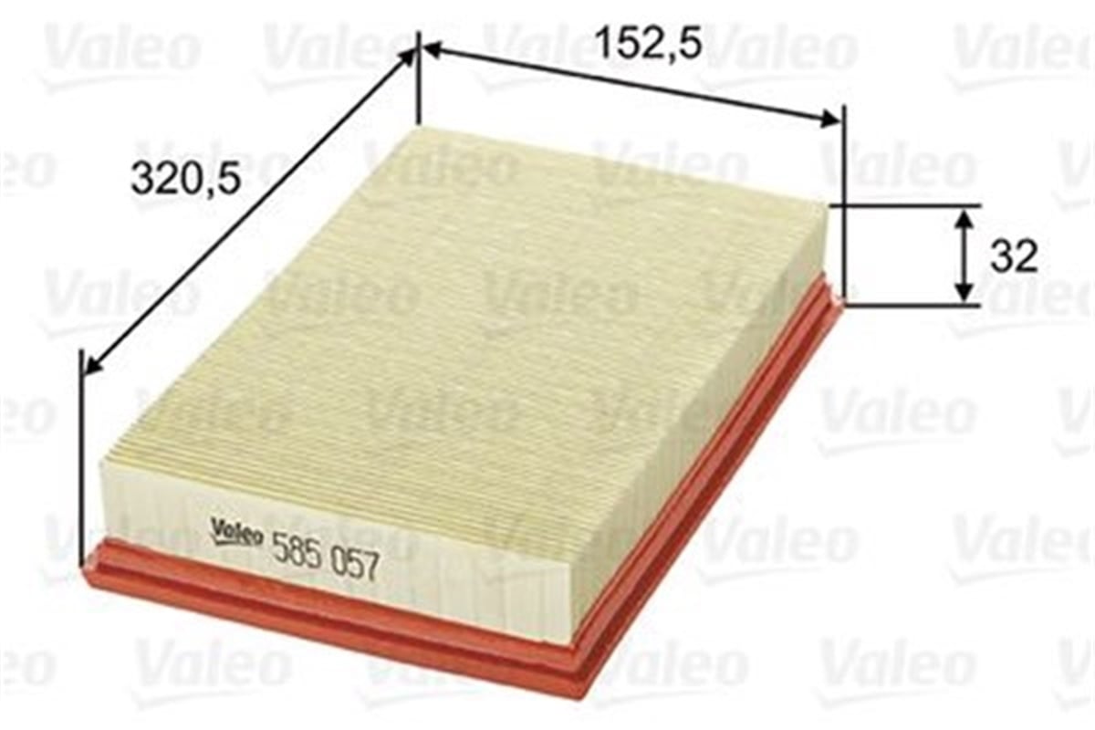 TRANSITHAVA FİLTRESİ TRANSIT V347-V348 TT9 2.2 155PS 11 14-TRANSIT V348 TT9 2.4 TDCI 06 11 VALEO 585057VALEOVALEO 585057
