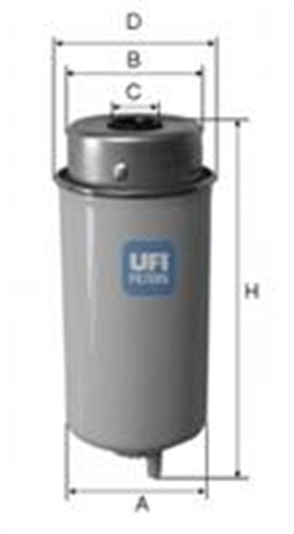 TRANSITYAKIT FİLTRESİ FORD TRANSİT 2.0 TD-CI 92 KW-125 HP 05-02-10-04 - 2.4 TD-CI 101 KEW-137 HP UFI 2445800UFIUFI 2445800