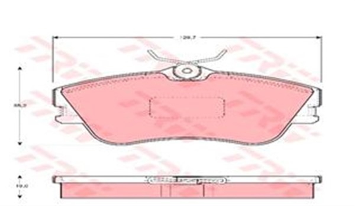 TRANSPORTERÖN BALATA TRANSPORTER T4 90-4.03 TRW GDB1092TRWTRW GDB1092