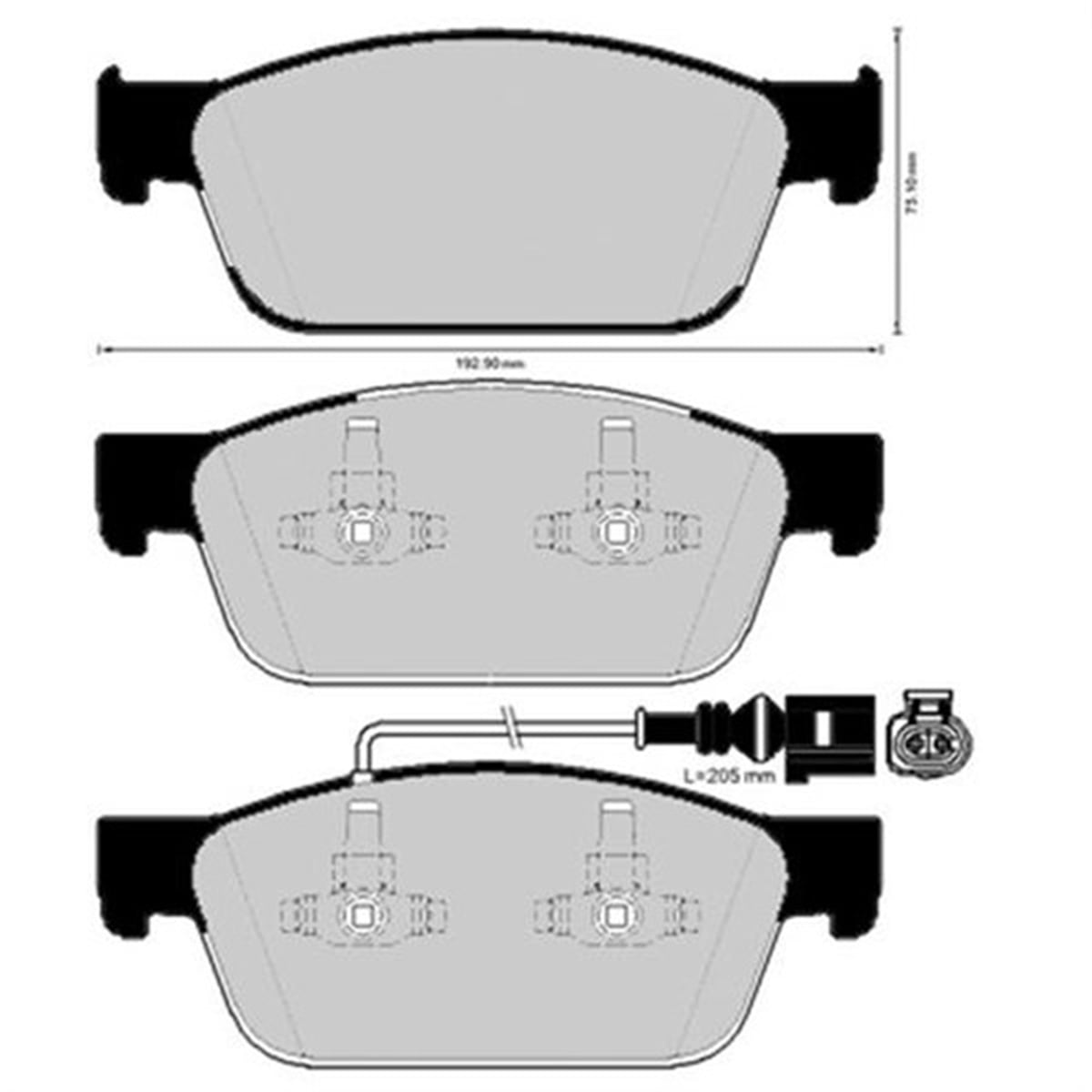 TRANSPORTERÖN BALATA TRANSPORTER T6 10 180 HP GDB1887 MARELLI 323700014700MARELLIMARELLI 323700014700