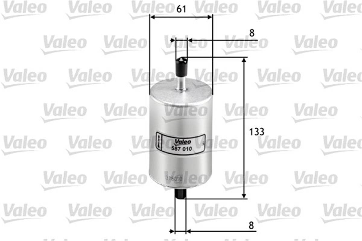 TWINGOYAKIT FİLTRESİ BENZİN RENAULT TWINGO I 1.2 VALEO 587010VALEOVALEO 587010