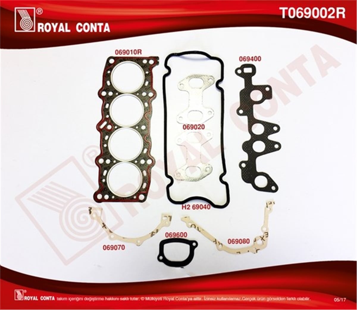 UNOTAKIM CONTA UNO 60S 1.2 8V 1100 CC ROYAL T069002RROYALROYAL T069002R