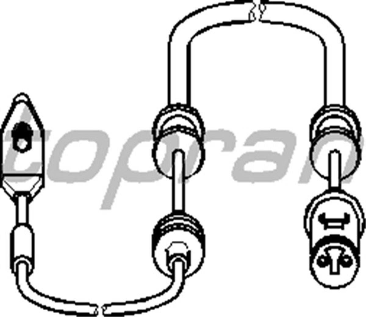 VECTRADİSK BALATA İKAZ KABLOSU VECTRA B 1.6-1.8-2.0-2.2 95-03 TOPRAN 203972755TOPRANTOPRAN 203972755