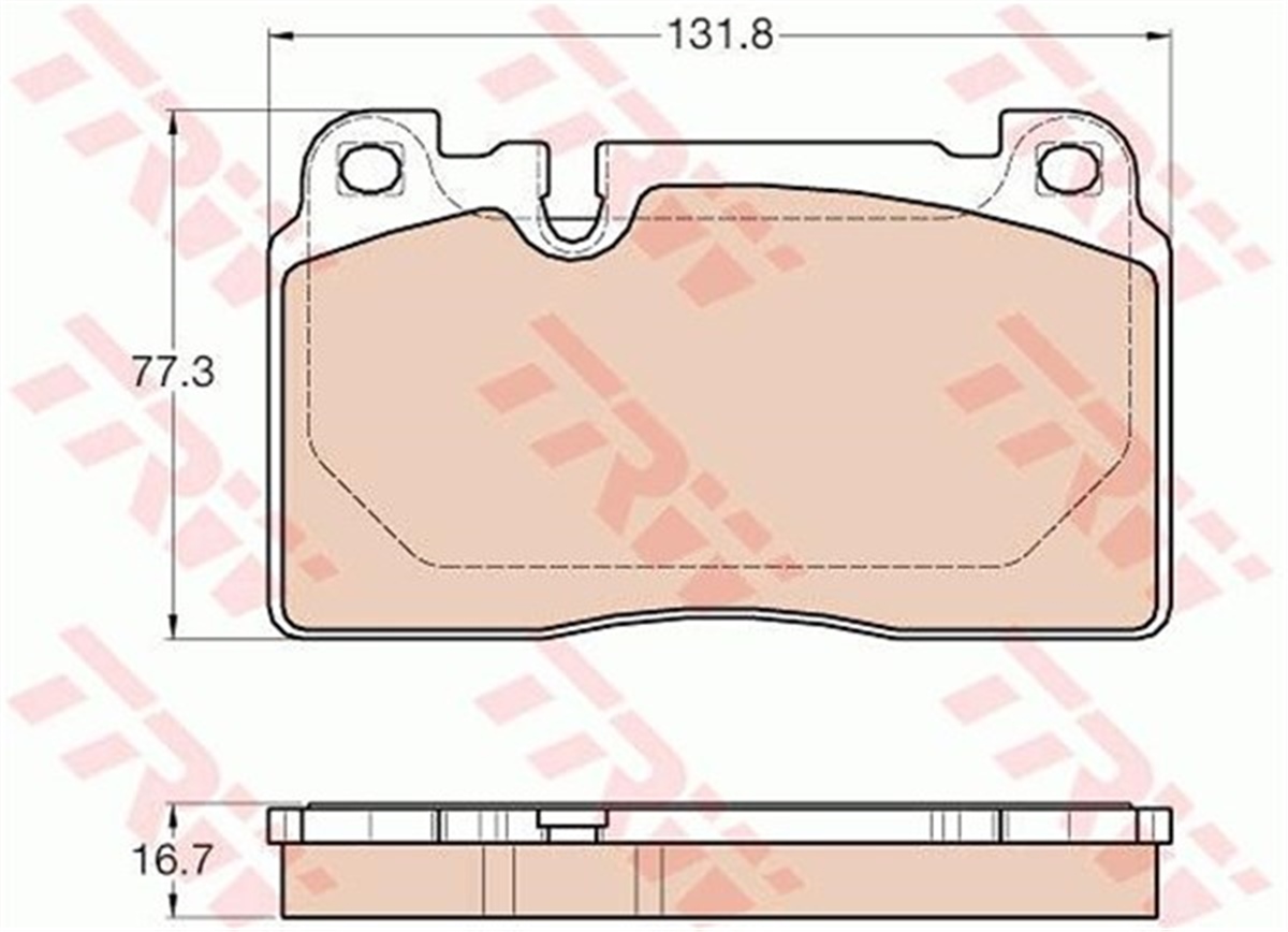 VOLKSWAGENFREN BALATASI ÖN GDB2022 8R0698151C VW A4-A5-Q5 12- BM TRW TRW GDB1974TRWTRW GDB1974