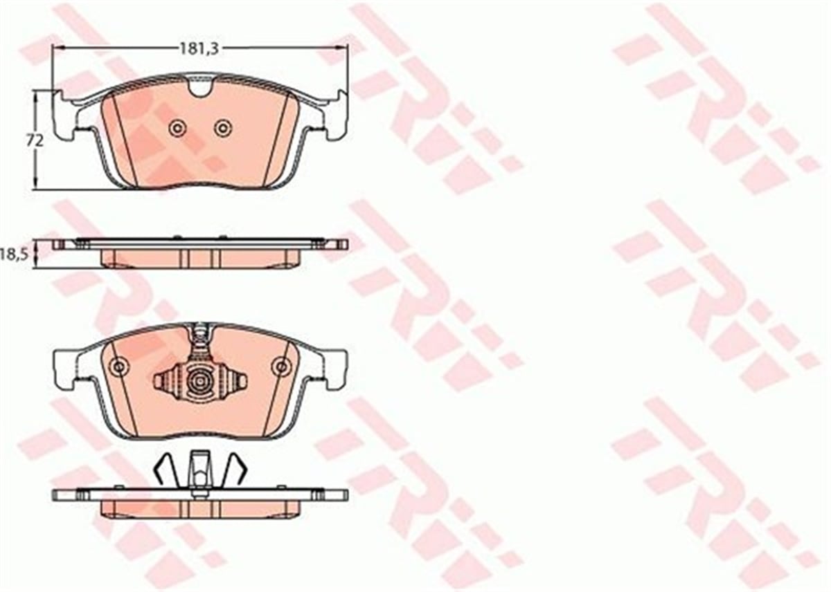 VOLVOÖN BALATA VOLVO XC60 D3 2015-17 D4 15-17 T5 2015-2017 T6 2013 156 TRW GDB2146TRWTRW GDB2146