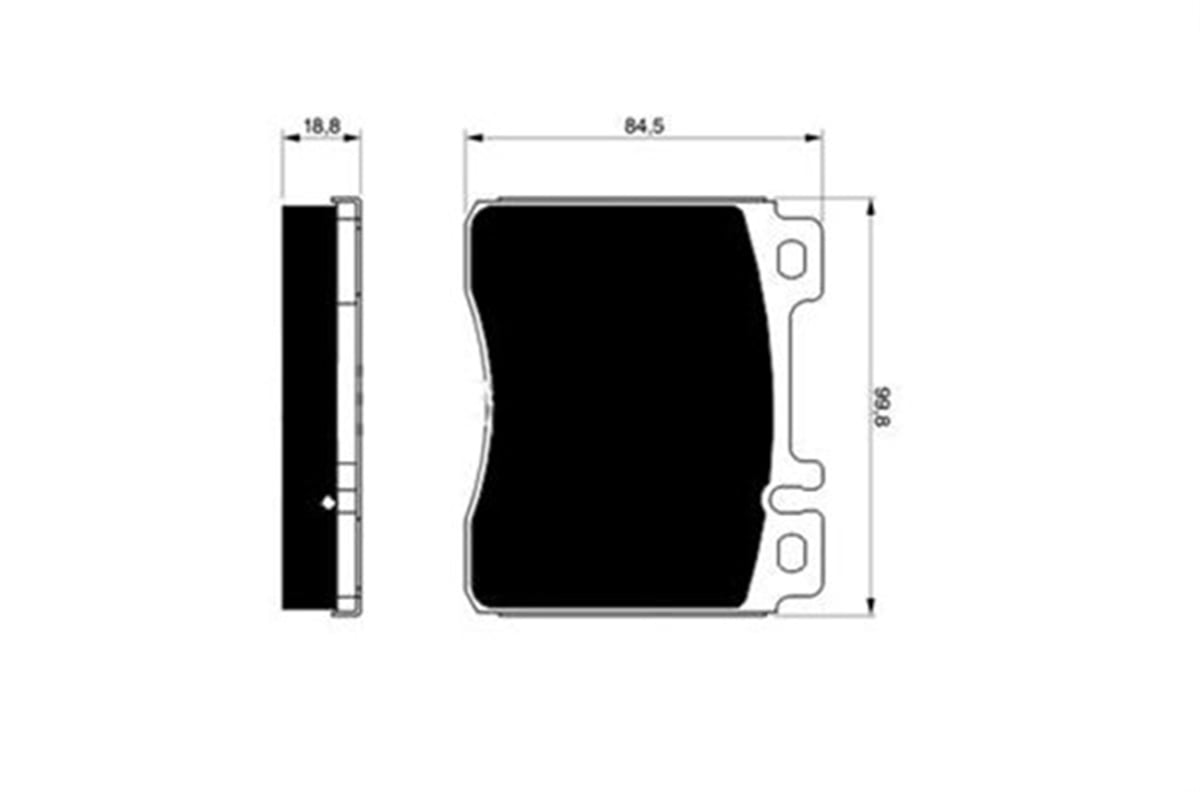 W140ÖN BALATA MERCEDES S SERISI W140 S280-300SE-S420-400SE-S500-S600 C140 - 420-500-600 91-98 TRW GDB113TRWTRW GDB113