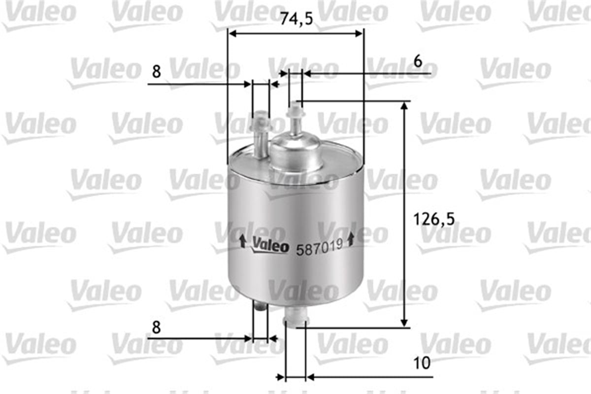 W140YAKIT FİLTRESİ BENZİN MERCEDES A CLASS A 140-A 160 VALEO 587019VALEOVALEO 587019