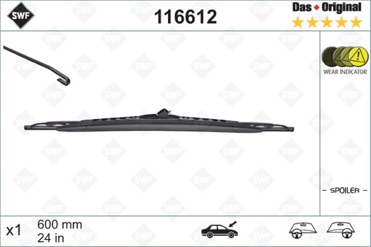 W203SİLECEK SÜPÜRGESİ SOL SWF A2038200045 MERCEDES W203-T5-T6 00-04 BM VALEO VAL 116612VALEOVALEO 116612