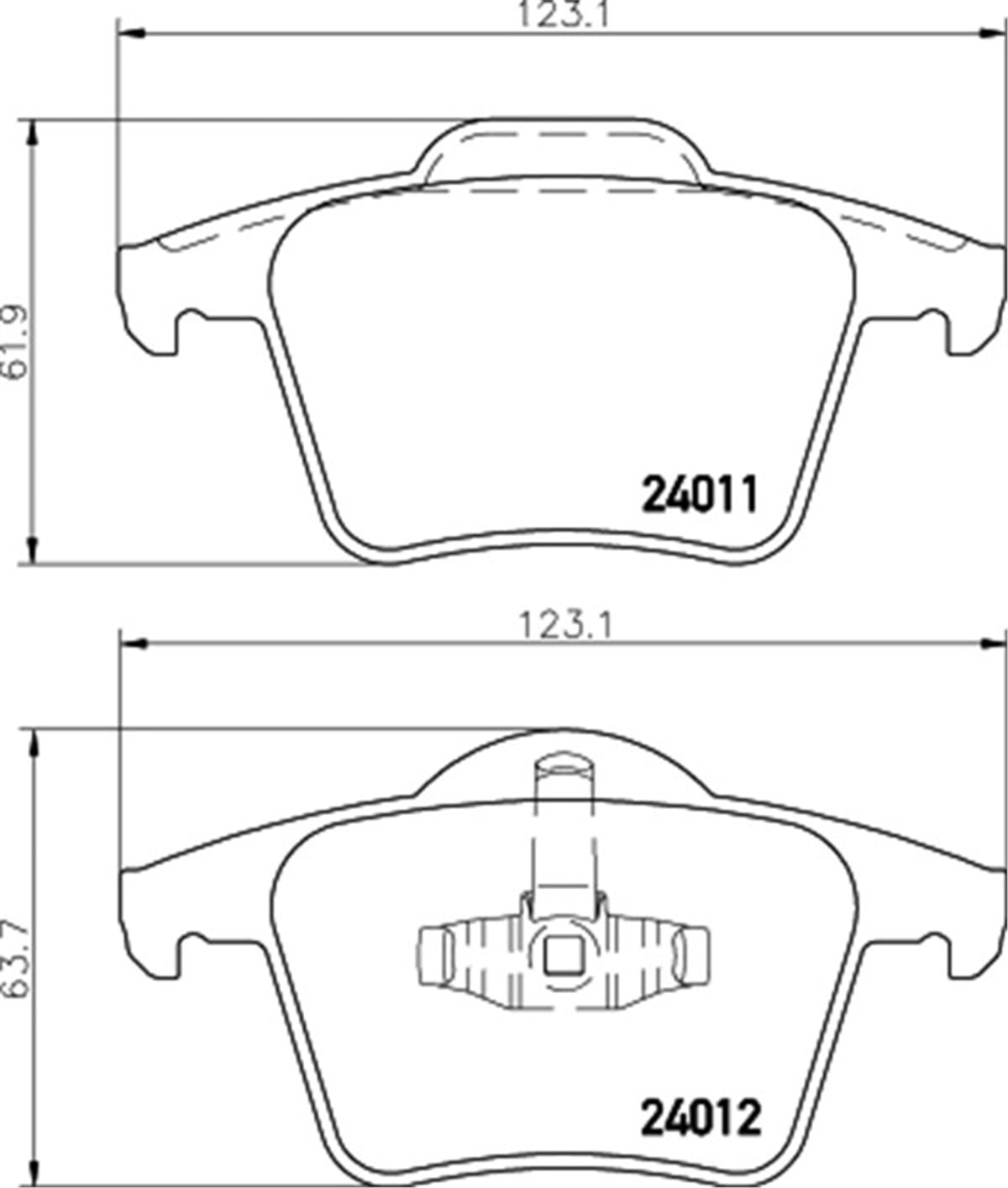 XC90ARKA BALATA VOLVO XC90 2.5T 02 D5 02 T6 02 D5 V8 05 D5 09 3.2 06 D5 09 VALEO 598829VALEOVALEO 598829