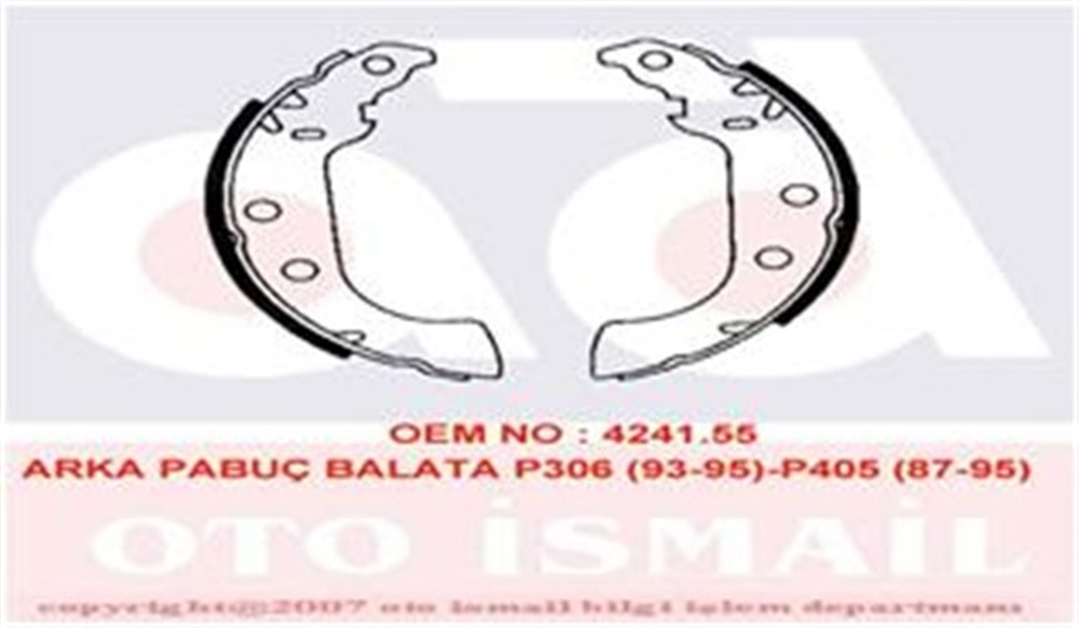 XSARAARKA PABUÇ BALATA XSARA 1.4HDİ 1.6 1.8 1.5D 98-05 306 1.6 1.8 94-01 405 92-95 GS8657 228X42 VALEO 562059VALEOVALEO 562059
