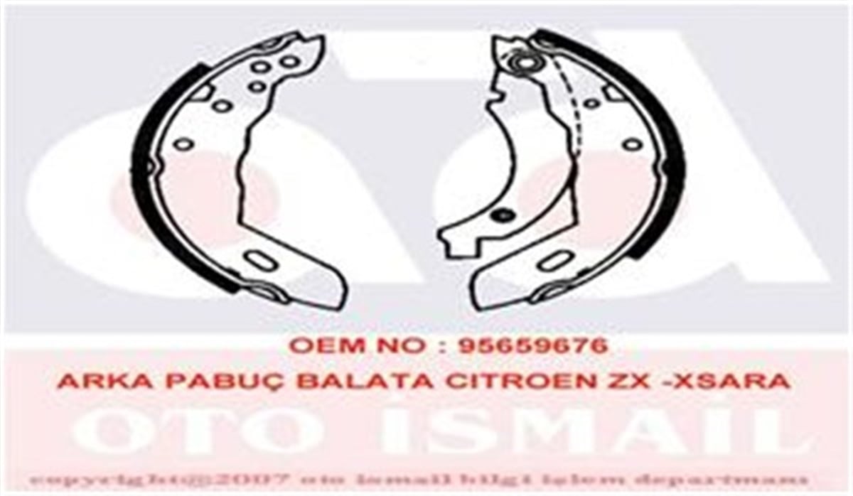 XSARAARKA PABUÇ BALATA XSARA 97-05 205 83-94 306 93-01 309 89-93 ZX 93.97 GS8510 180X32 VALEO 562037VALEOVALEO 562037
