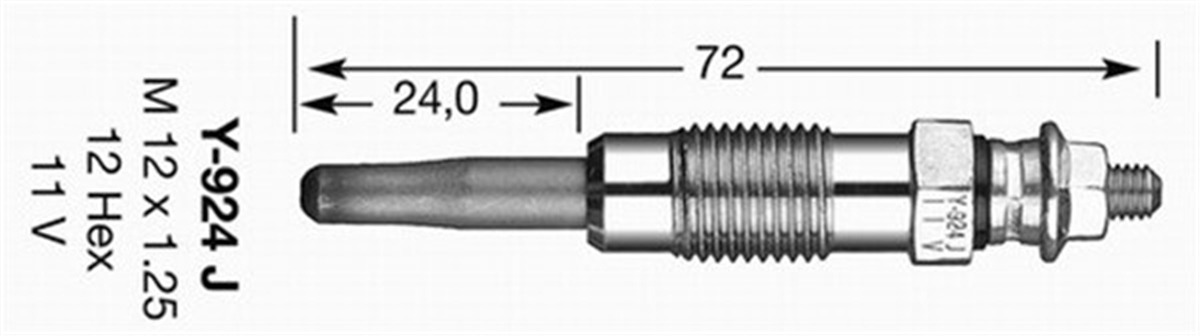 XSARAKIZDIRMA BUJİSİ Y-924J PARTNER-BOXER-306-406-EXPERT 1.8-1.9-2.1-2.5-XSARA-BERLINGO-JUMPER NGK 7906NGKNGK 7906