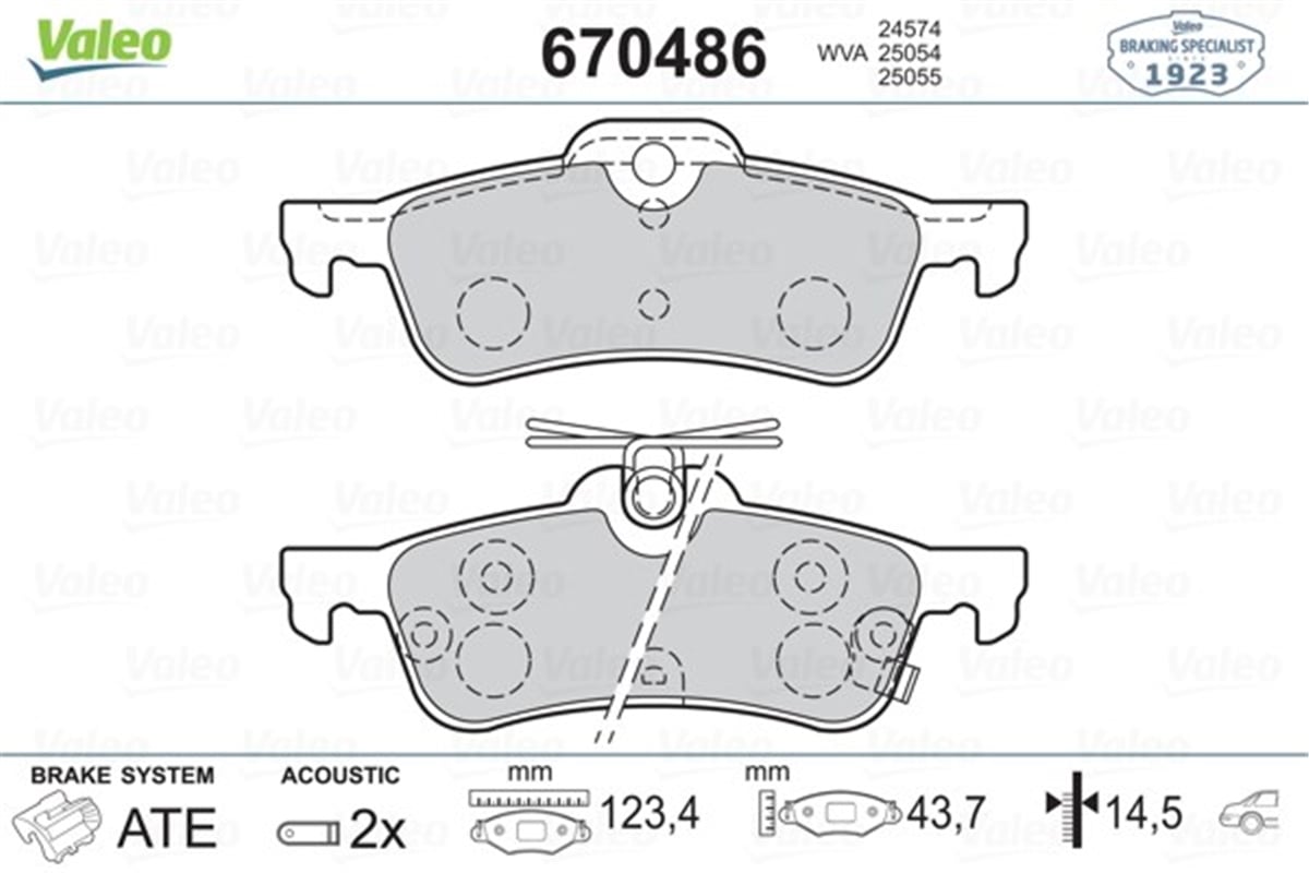 YARISARKA BALATA YARIS 1.0VVTİ 1.3VVTİ 1.4D4D 06 09 11 1.5 HYBRİD 12 ARAC URETIM YERI FRANSA AB VALEO 670486VALEOVALEO 670486