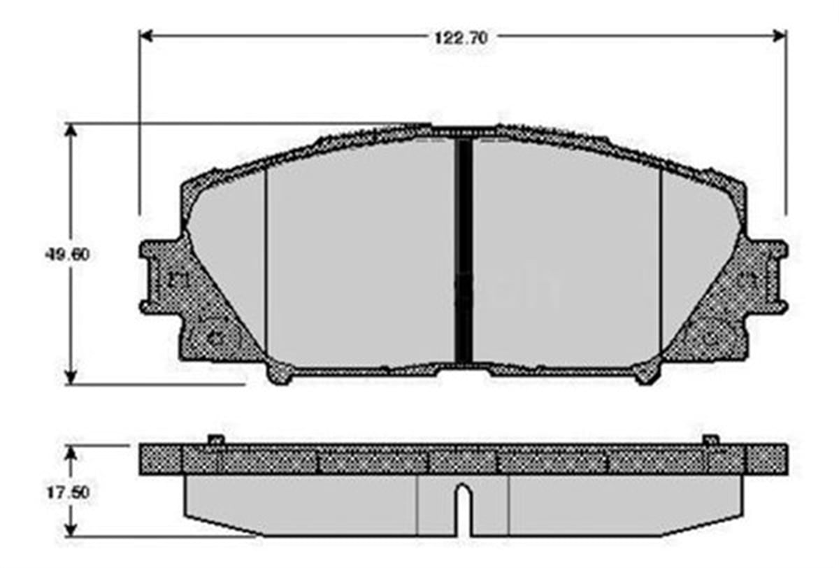 YARISÖN BALATA TOYOTA YARIS 1.0 VVT-I 01-2006 11 ABS SİZ MARELLI 323700014200MARELLIMARELLI 323700014200