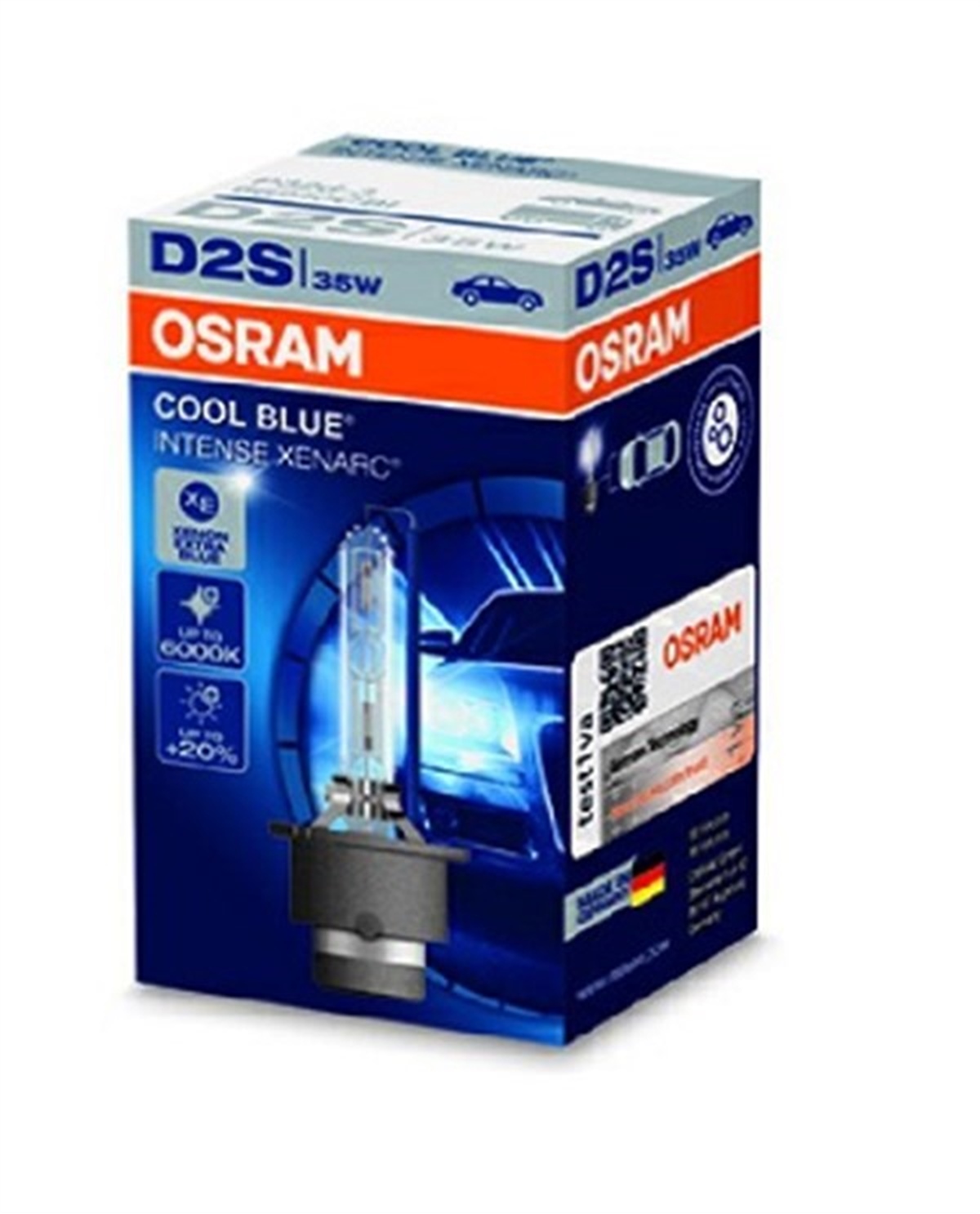 YEDEK PARÇA66240CBI-HCB AMPUL GAZ DESARJLI 35W D2S CBI XENARC 6000K BEYAZ IŞIK İKİLİ AMBALAJ OSRAM 66240CBIOSRAMOSRAM 66240CBI