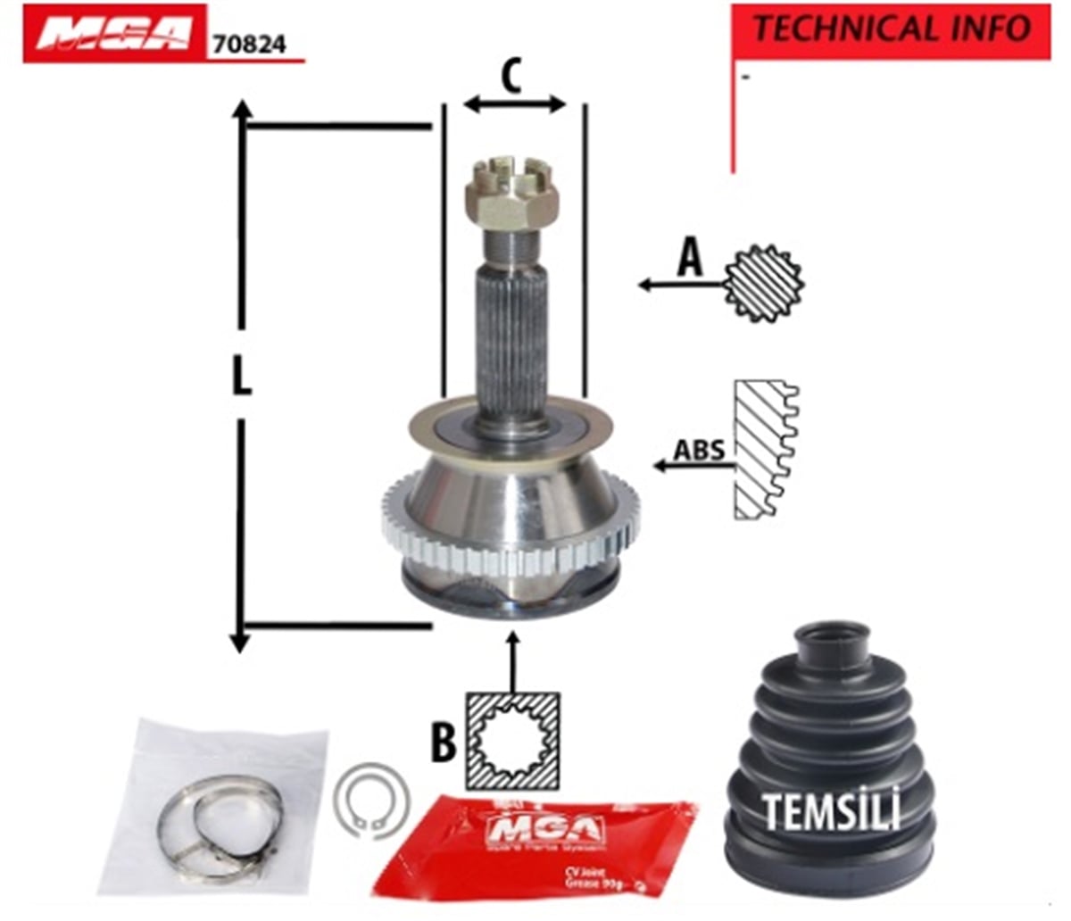 YEDEK PARÇAAKS KAFA DIS-(ABSLI)-(HYUNDAI: SONATA 98>01 