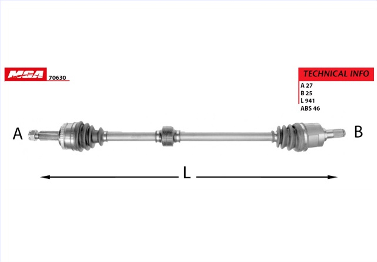 YEDEK PARÇAAKS KOMPLE SAG-ABSLI-HYUNDAI I30 08>11  
