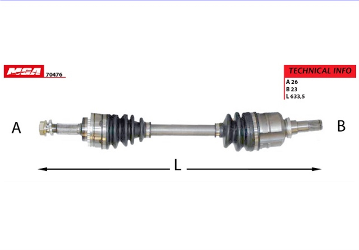 YEDEK PARÇAAKS KOMPLE SOL-ABSLI-TOYOTA COROLLA 03>07 