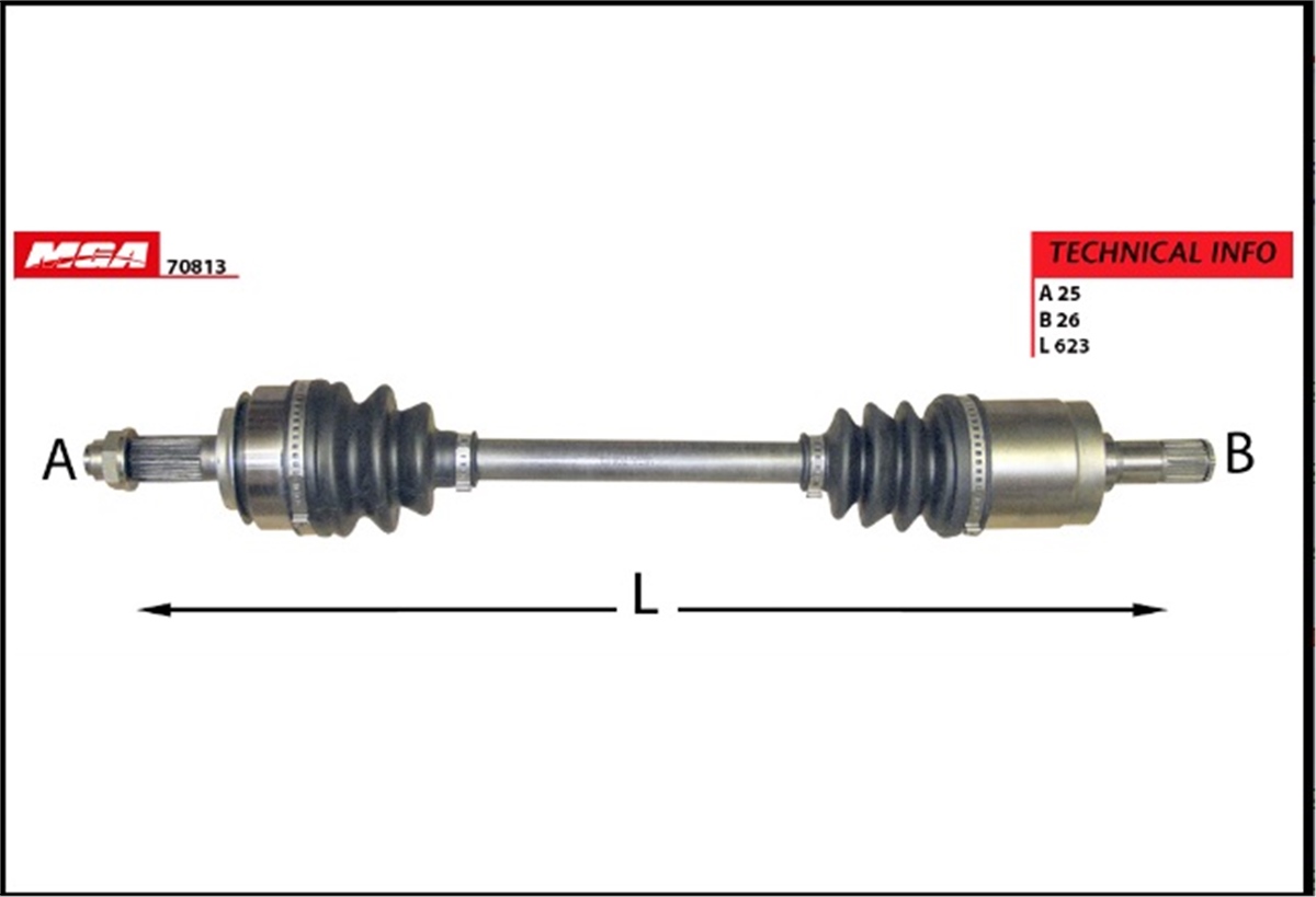 YEDEK PARÇAAKS KOMPLE SOL-HONDA CIVIC 1.6 07>11 
