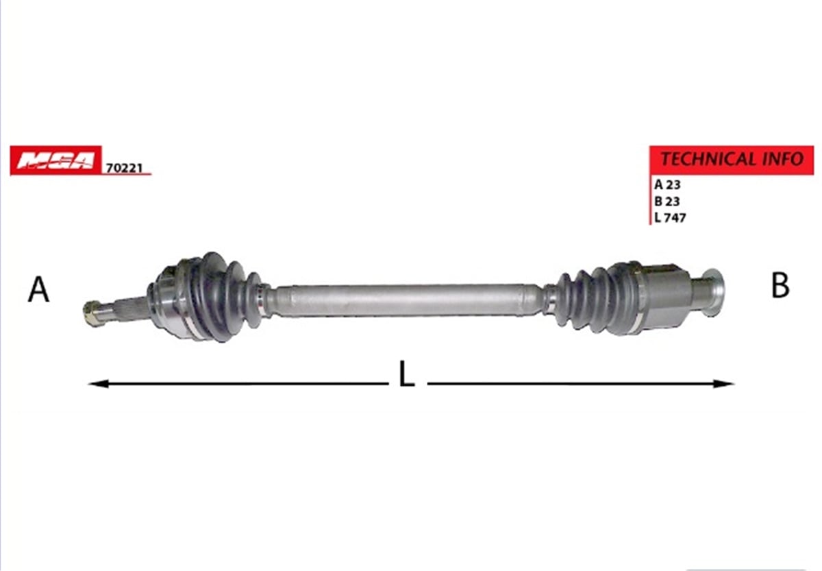 YEDEK PARÇAAKS SAG ABSSIZ  RENAULT  LAGUNA I 1.6 16V   *** ABSLI RULMANDAN OKUYAN *** 8200029444 -MGA-70221MGAMGA-70221
