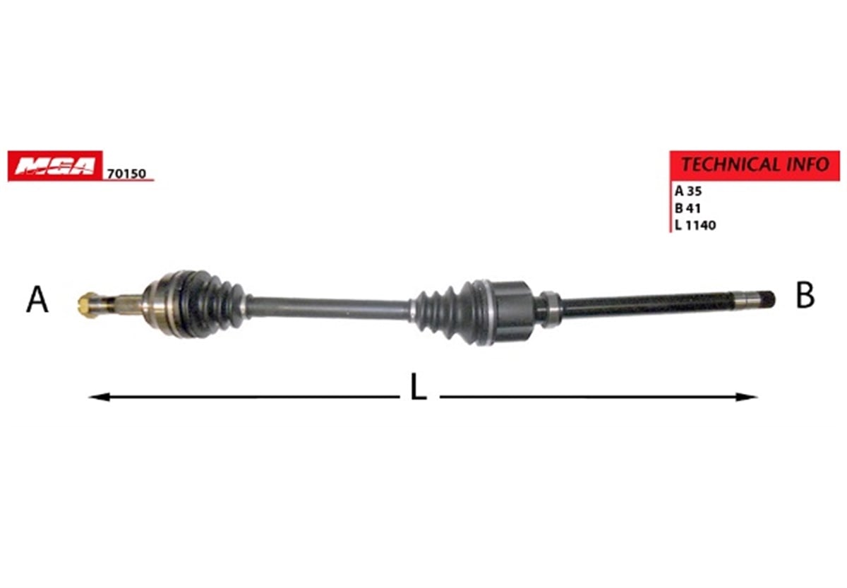 YEDEK PARÇAAKS SAG FIAT DUCATO/ PEUGEOT BOXER/ CITROEN JUMPER 2.2 MJTD 2.3 MJTD 06-- 1349785080 -MGA-70150MGAMGA-70150