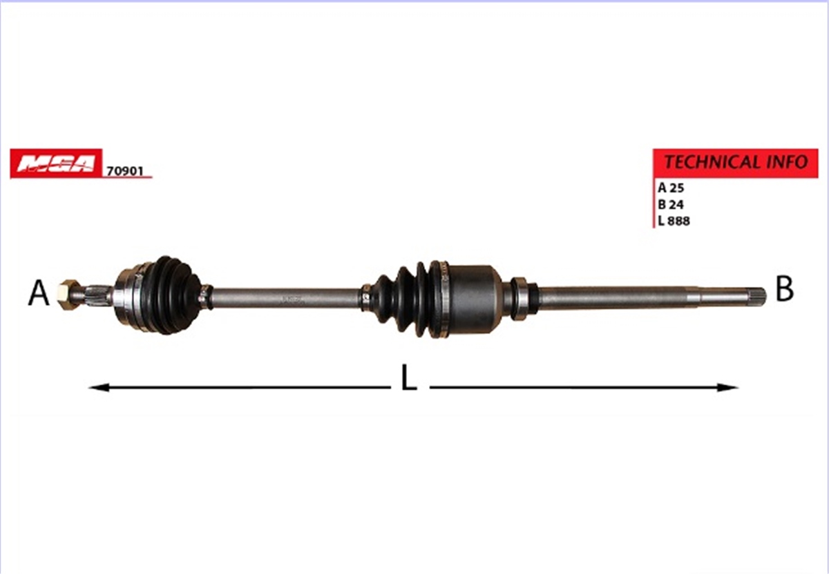 YEDEK PARÇAAKS SAG -  PEUGEOT 405 SRI YM- P306 EM 1.6-1.8-1.9 BENZINLI XUD9  3273N2 -MGA-70901MGAMGA-70901