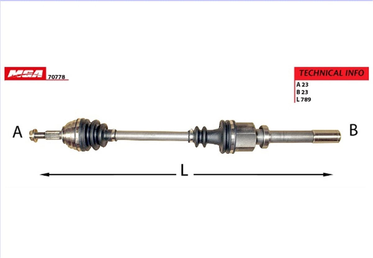 YEDEK PARÇAAKS SAG RENAULT MEGANE II OTOMATIK VİTES  8200613828 -MGA-70778MGAMGA-70778