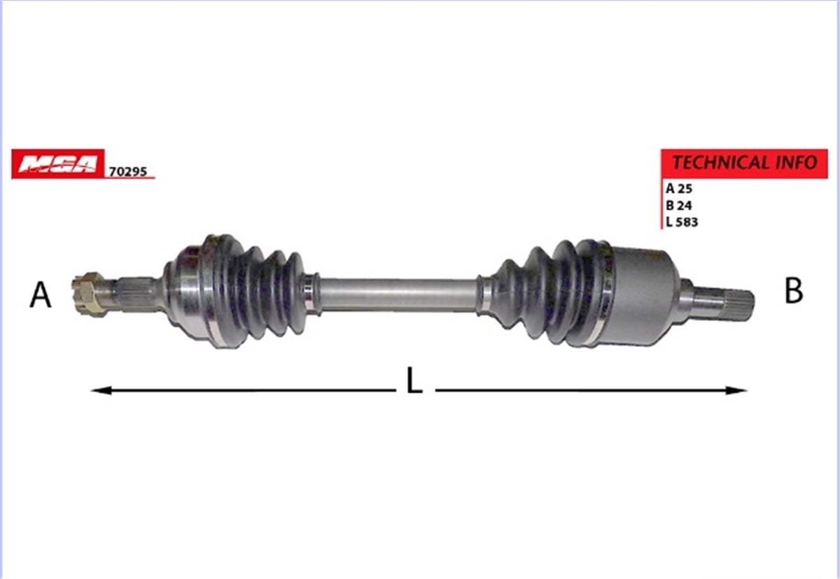 YEDEK PARÇAAKS SOL ABSSIZ  PEUGEOT  PARTNER / CITROEN  BERLINGO 2.0HDI  32720J -MGA-70295MGAMGA-70295