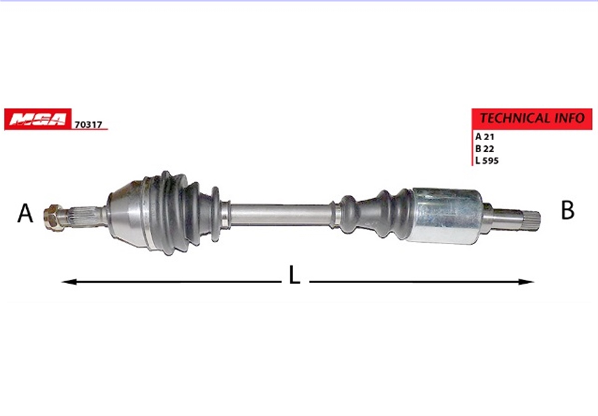 YEDEK PARÇAAKS SOL  CITROEN  ZX XSARA 1.1 1.4  3272R7 -MGA-70317MGAMGA-70317