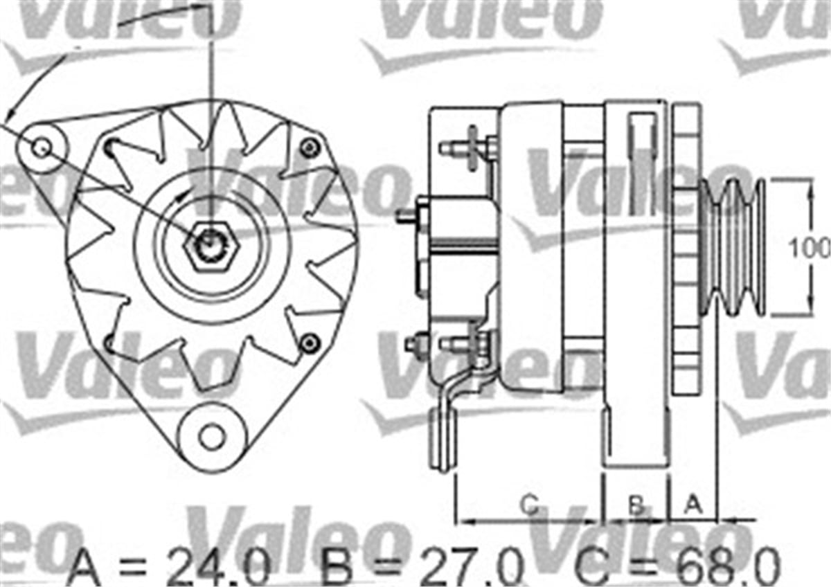 YEDEK PARÇAALTERNATÖR AGCO A13N276 VALEO 439099VALEOVALEO 439099