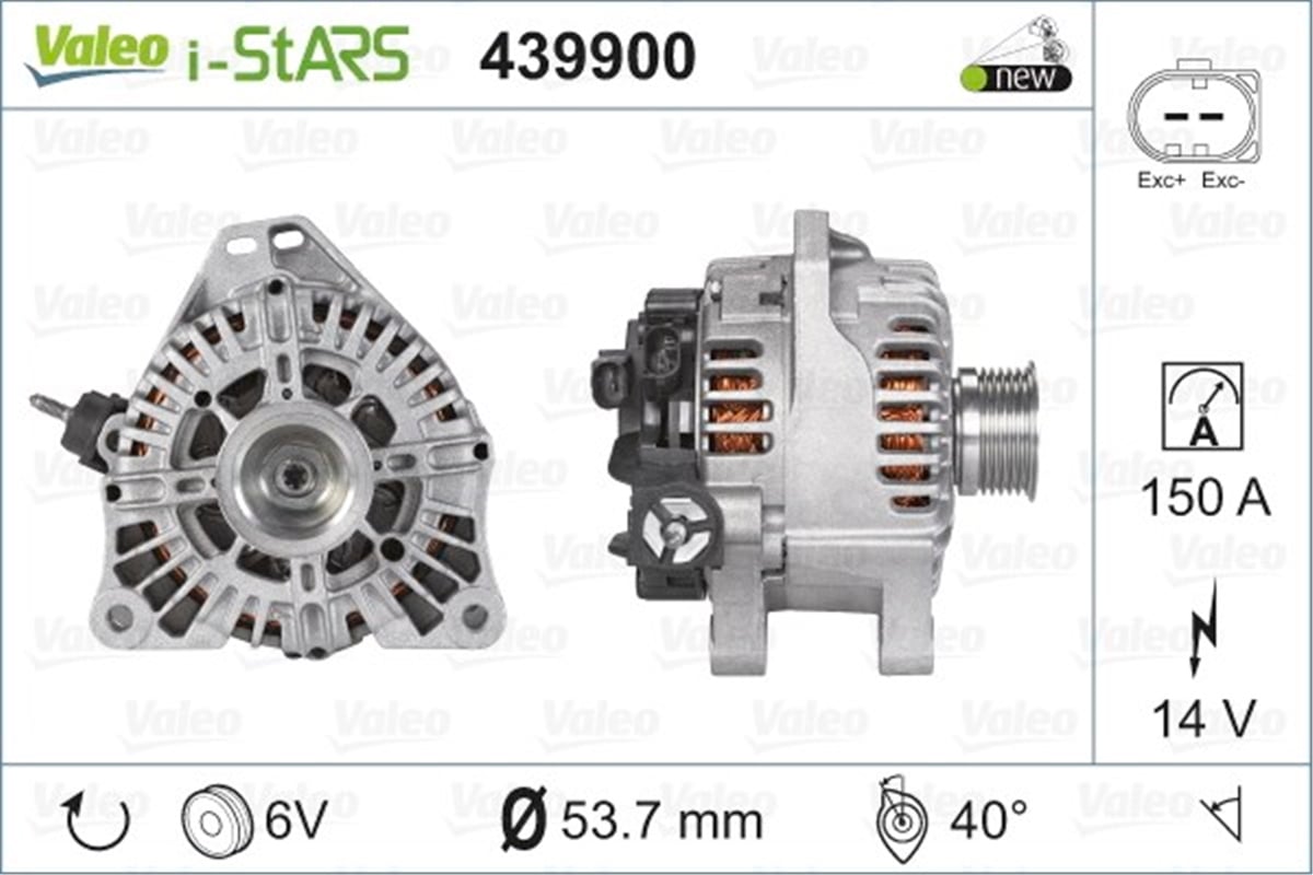 YEDEK PARÇAALTERNATÖR C2 C3 1 4 16V VALEO 439900VALEOVALEO 439900