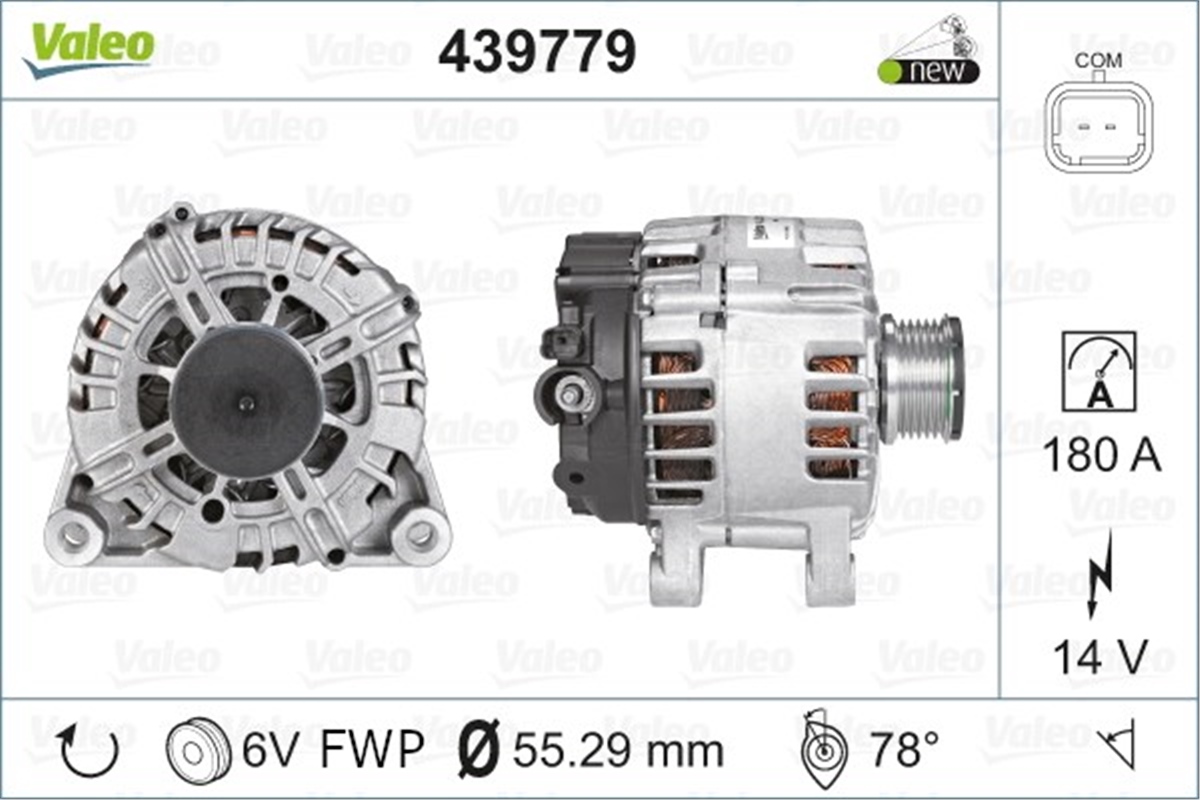 YEDEK PARÇAALTERNATÖR PSA VALEO 439779VALEOVALEO 439779