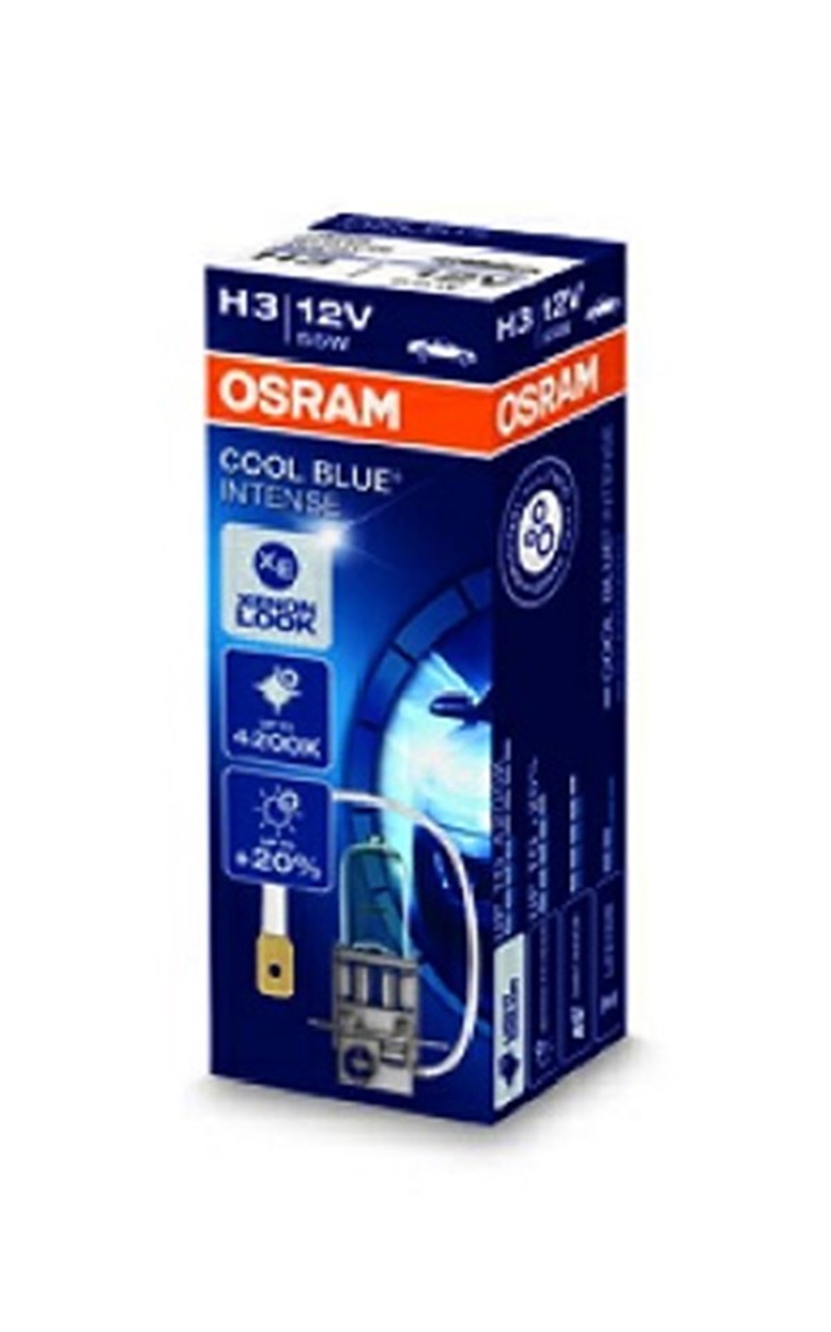 YEDEK PARÇAAMPUL 12V H3 55W 4200K BEYAZ IŞIK INTENSE OSRAM 64151CBIOSRAMOSRAM 64151CBI