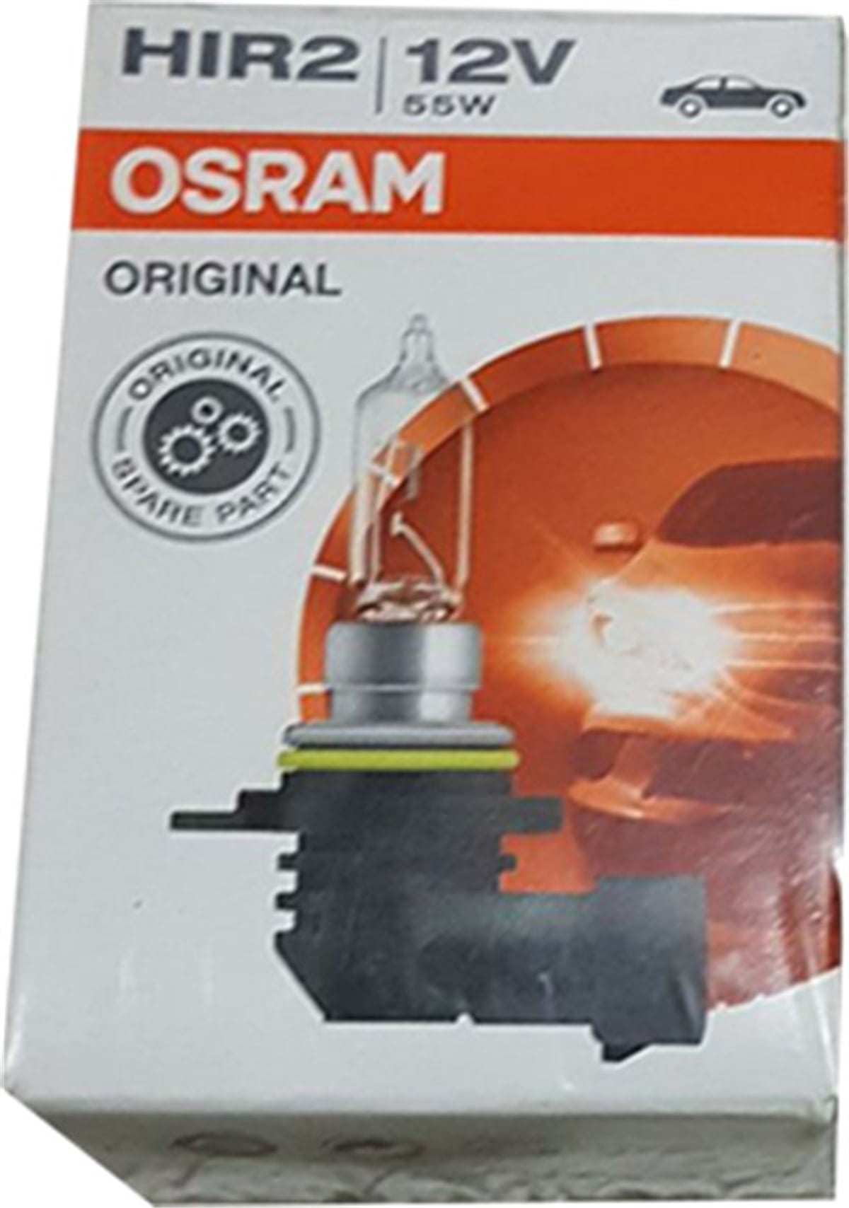 YEDEK PARÇAAMPUL 12V HIR2 9012 55W TEK TELLİ PLASTİK SOKETLİ FAR VE SİS OSRAM 9012OSRAMOSRAM 9012