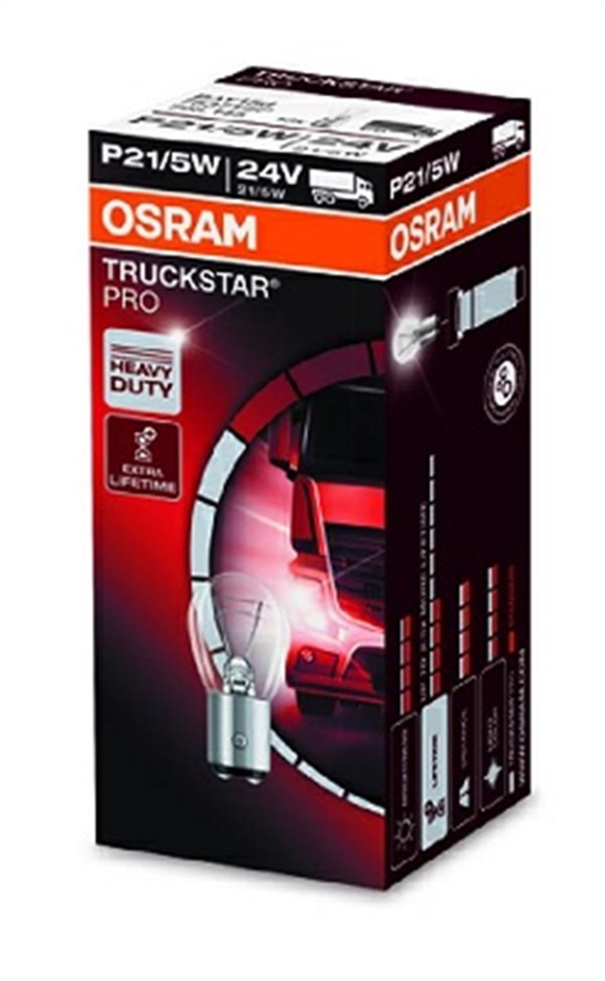 YEDEK PARÇAAMPUL 24V 1016 STOP 21-5W ÇİFT DUY ŞAŞI TIRNAK SARSINTIYA DAYANIKLI TRUCKSTAR PRO OSRAM 7537TSPOSRAMOSRAM 7537TSP