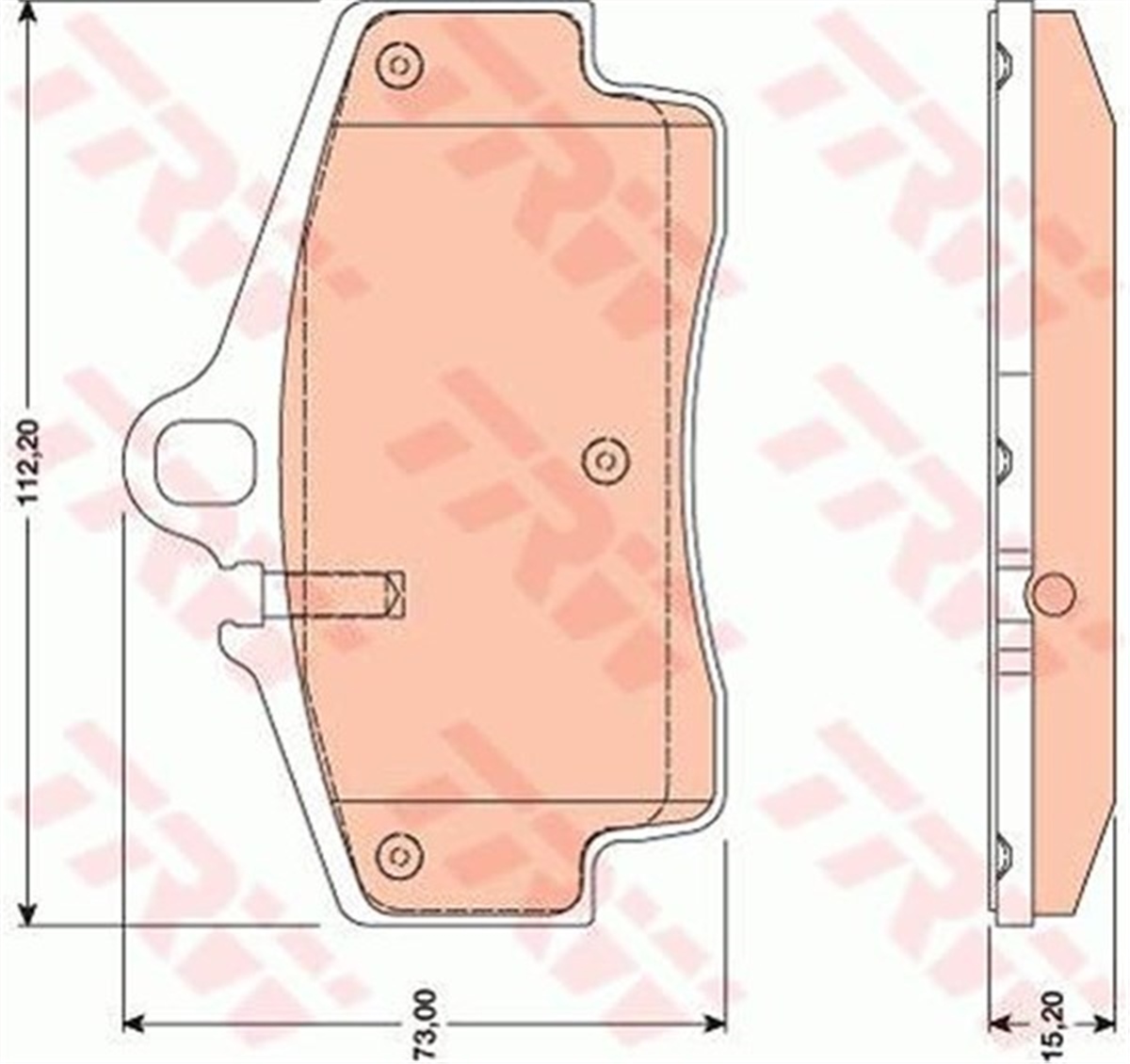 YEDEK PARÇAARKA BALATA BOXSTER 1996-2011-CAYMAN 2005 TRW GDB1757TRWTRW GDB1757