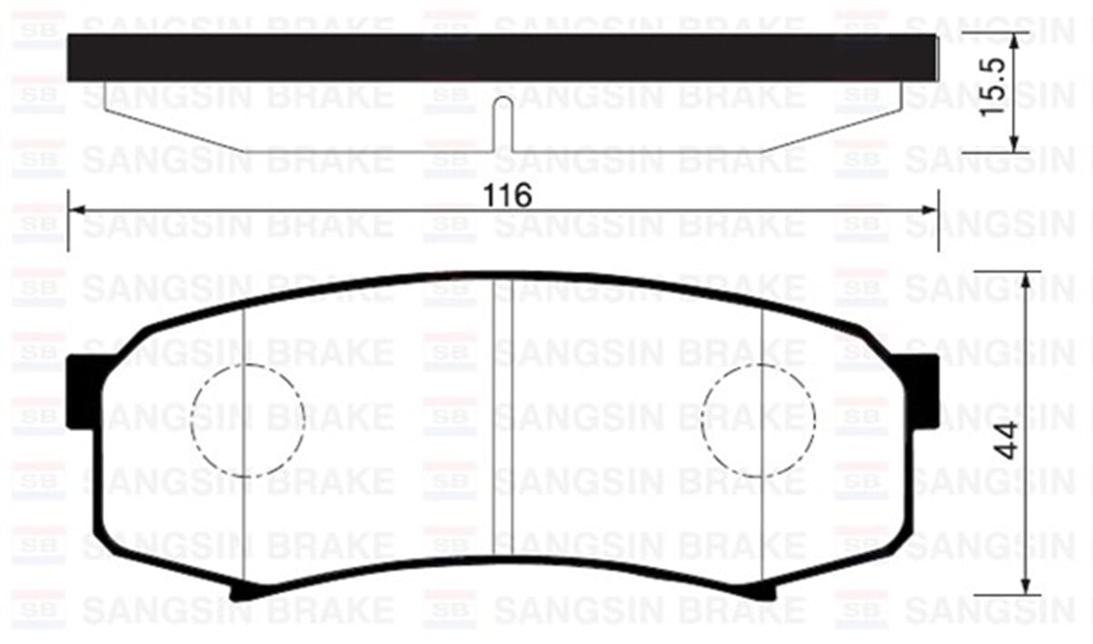 YEDEK PARÇAARKA BALATA CRUISER 4.2TD 90-01 3.0D 4D-4.0 03 90 3.4I 24V 96-02 GDB3464-GDB1182 SANGSIN SP2040SANGSINSANGSIN SP2040