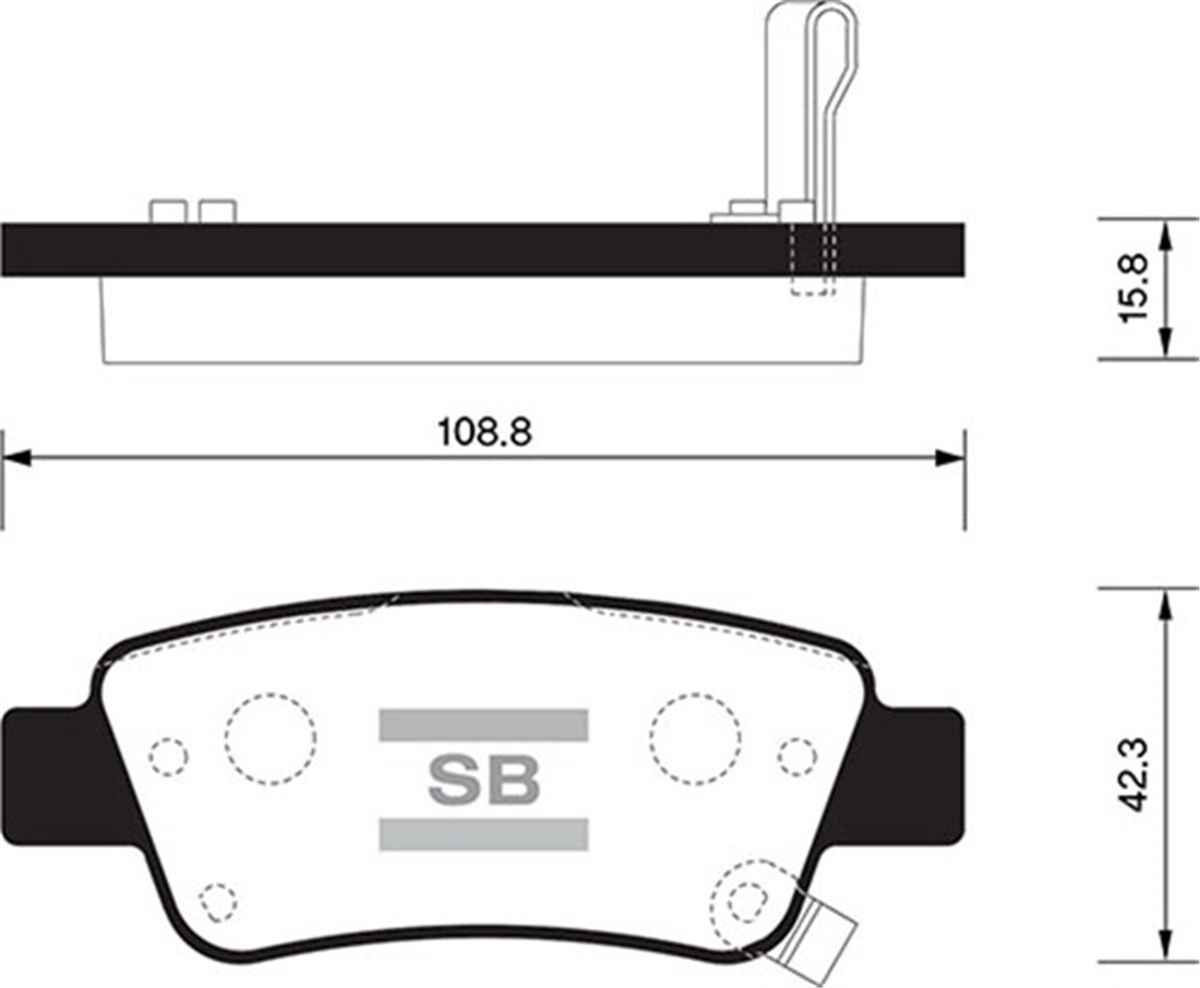 YEDEK PARÇAARKA BALATA CRV III 2.0 I-VTEC 2.2 I-CTDI 07 GDB3446 SANGSIN SP1568SANGSINSANGSIN SP1568