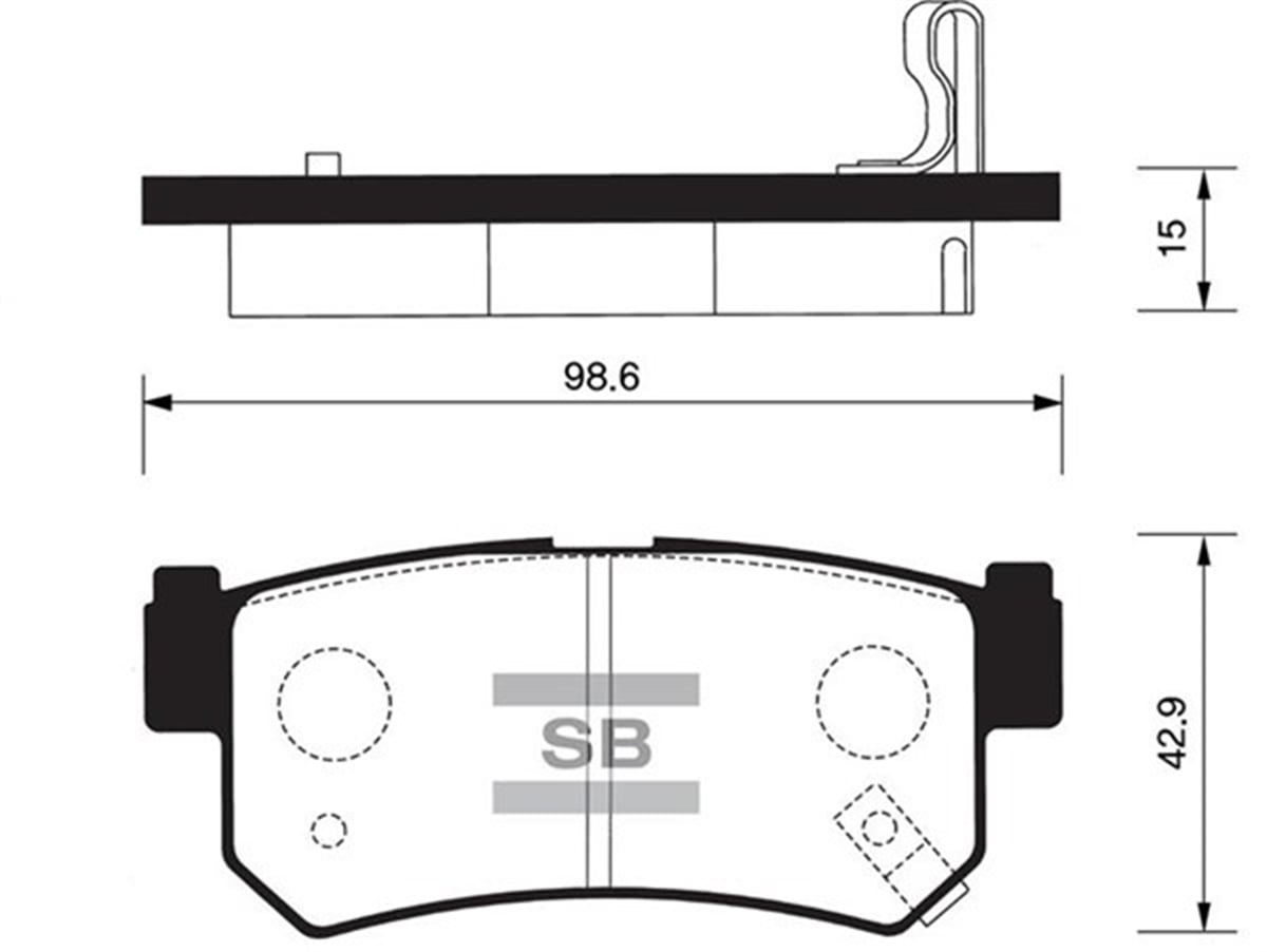 YEDEK PARÇAARKA BALATA DISCOVREY 4.0 04-09 4.4 04 2.7TD 04-09 3.0 RANGE ROVER 4.4-3.0TD6 02 GDB1632 SANGSIN SP2240SANGSINSANGSIN SP2240